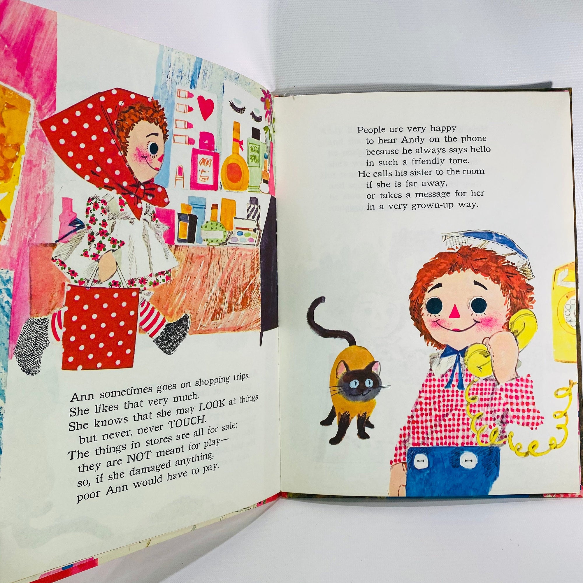 Raggedy Ann a Thank You Please and I Love You Book by Norah Smaridge 1969  A Big Golden BookVintage Book