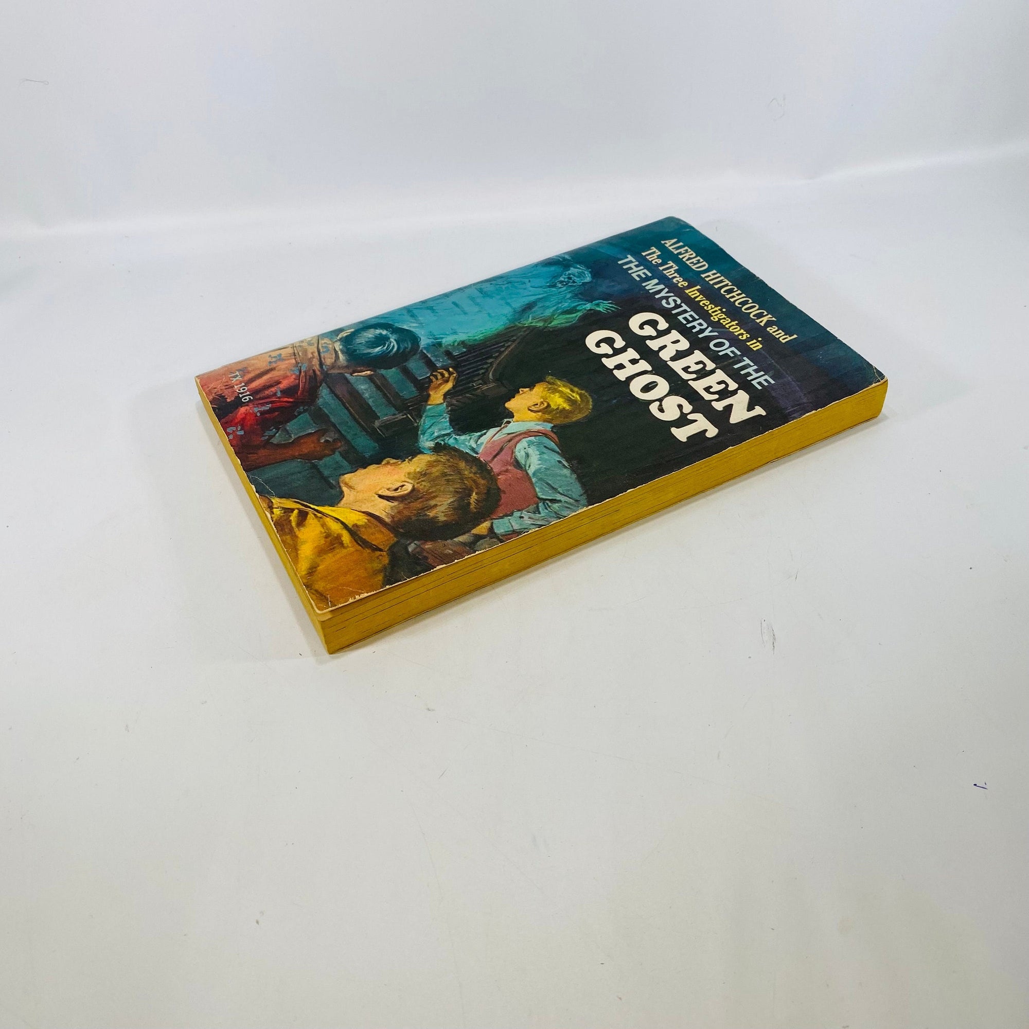 Alfred Hitchcock The Three Investigators Paperback in The Mystery of the Green Ghost Book 4 in the Series by Robert Arthur 1965 Random House