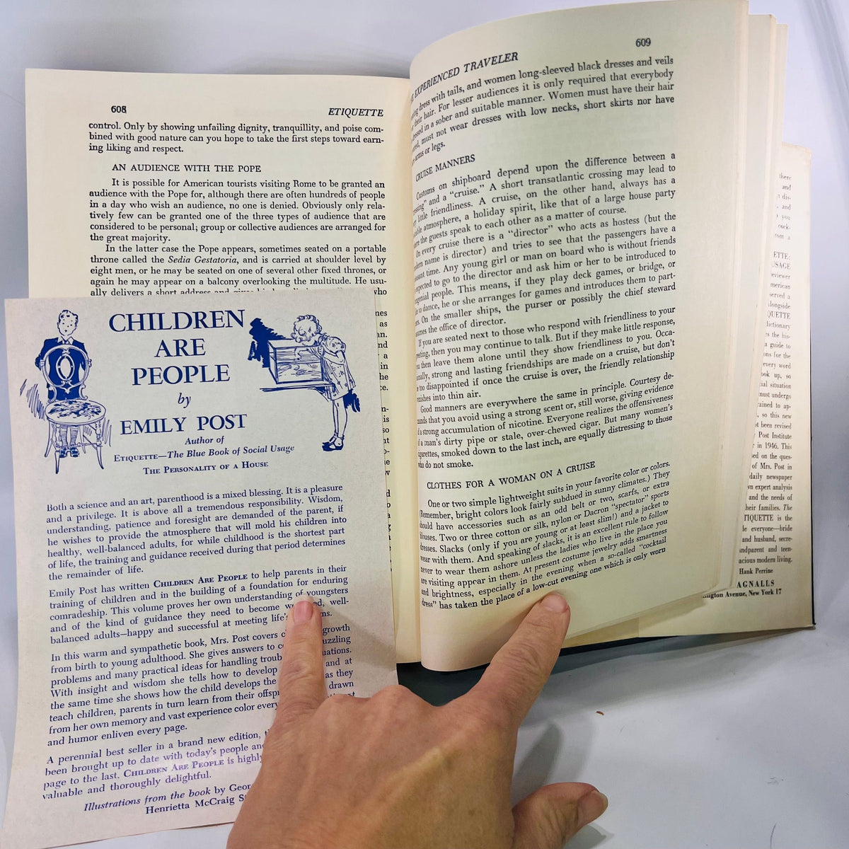 The New Emily Post's Etiquette The Blue Book of Social Usage by Emily Post 1960 Funk & Wagnalls