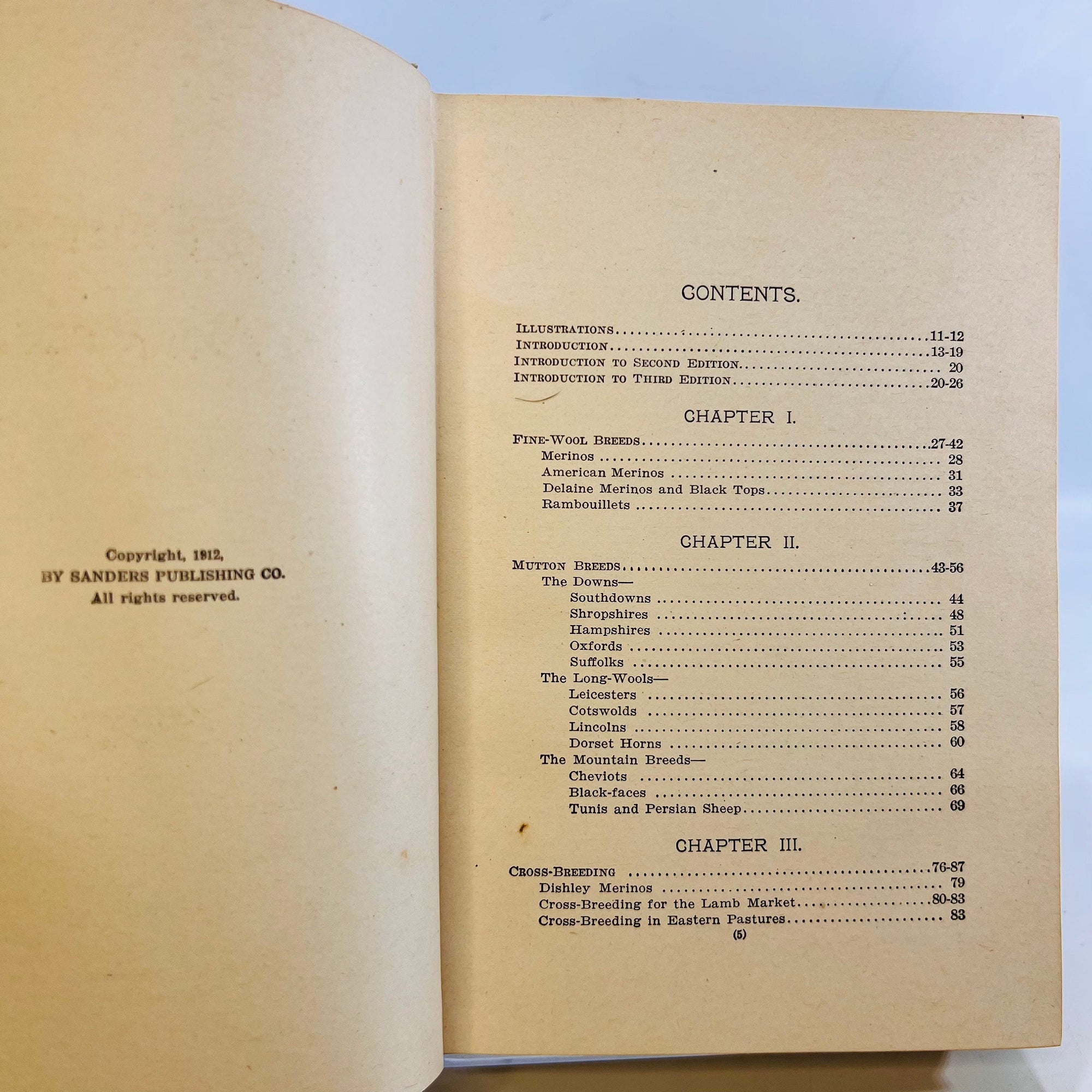 Sheep Farming in America by Joseph E. Wing 1912 Saunders Publishing Company