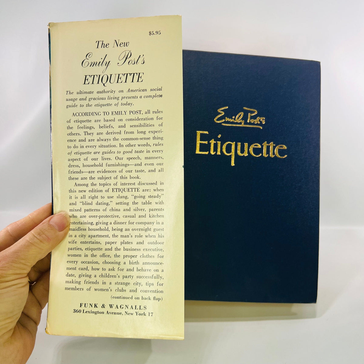 The New Emily Post's Etiquette The Blue Book of Social Usage by Emily Post 1960 Funk & Wagnalls