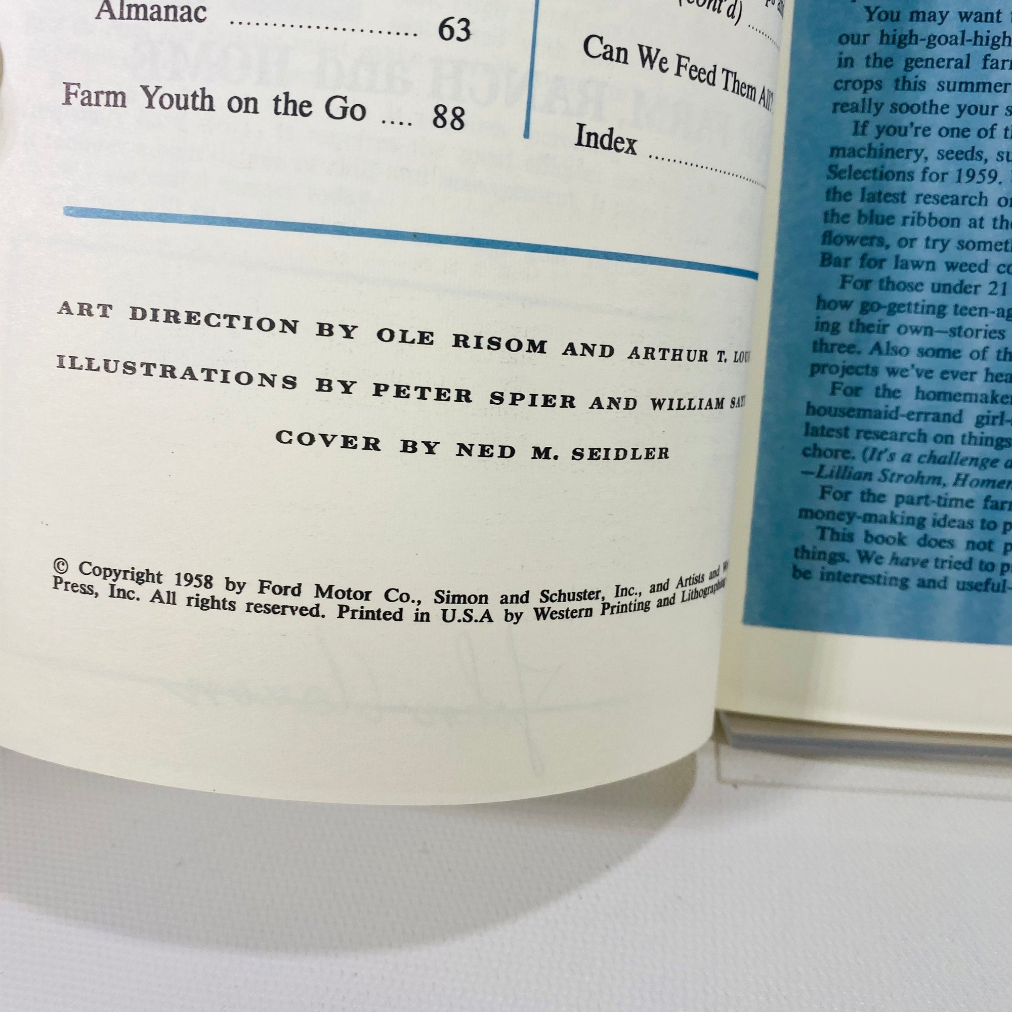 The Ford Almanac and Gardening Guide edited by John Strohm 1959 Simon & Shuster