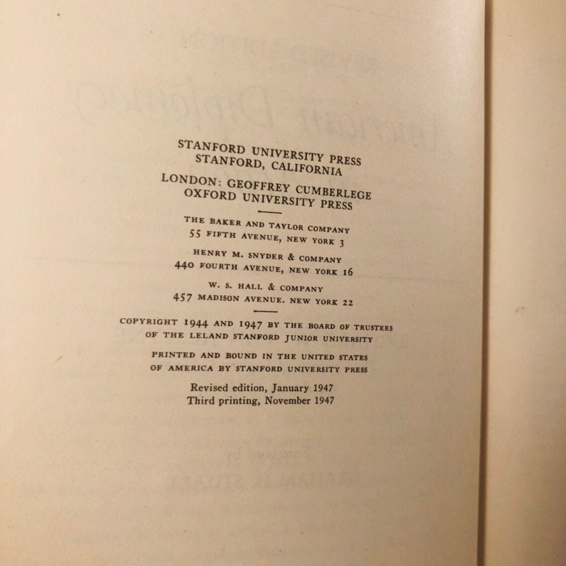 American Diplomacy in Action by Richard Van Alstyne 1947