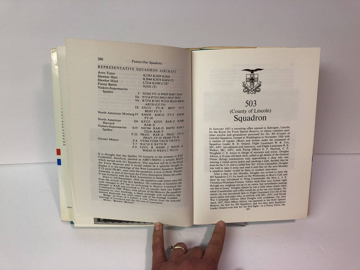 Twenty One Squadrons The Royal History of  Royal Aux. Air Force 1925-1957 By Leslie Hunt 1972 Vintage Book