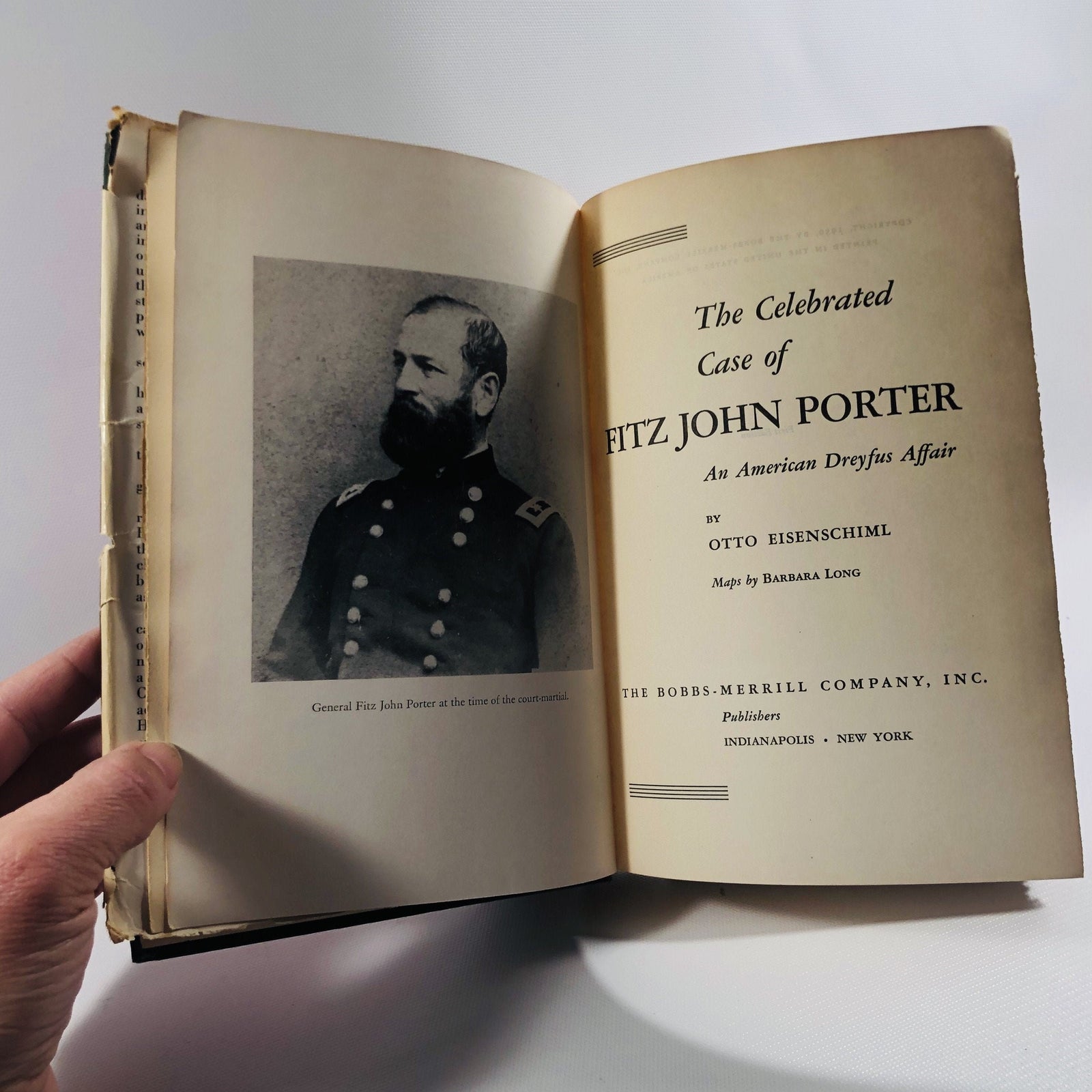 The Celebrated Case of Fitz John Porter by Otto Eisenschiml 1950 An American Dreyfus Affair Vintage Book