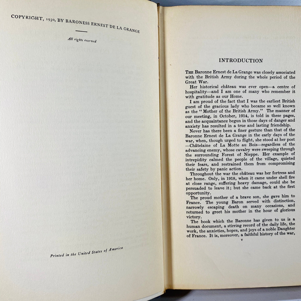 Open House in Flanders by Baroness Ernest Del La Grange 1930 Vintage Book