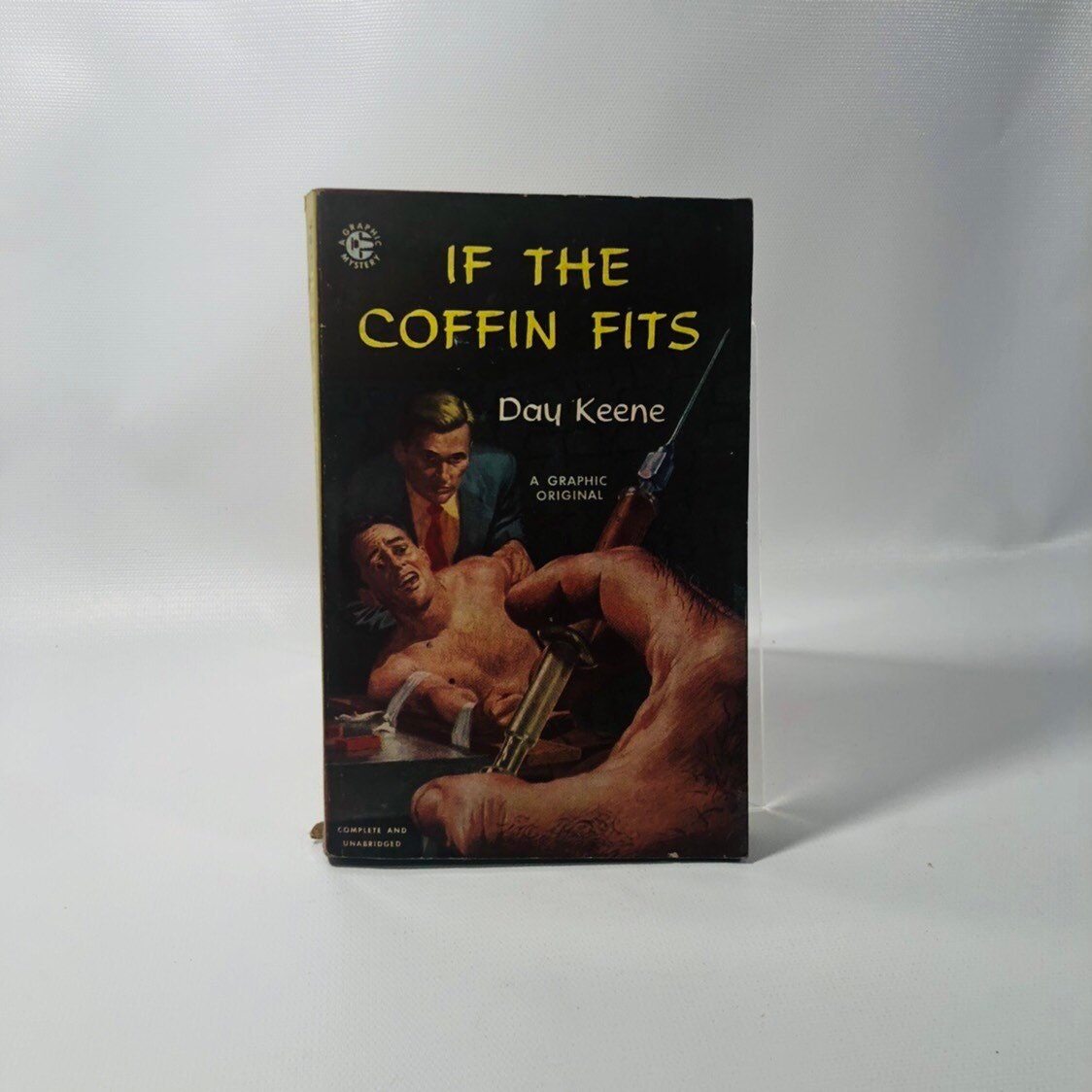 Vintage Paperback If the Coffin Fits by Day Keene An Graphic Original 1952