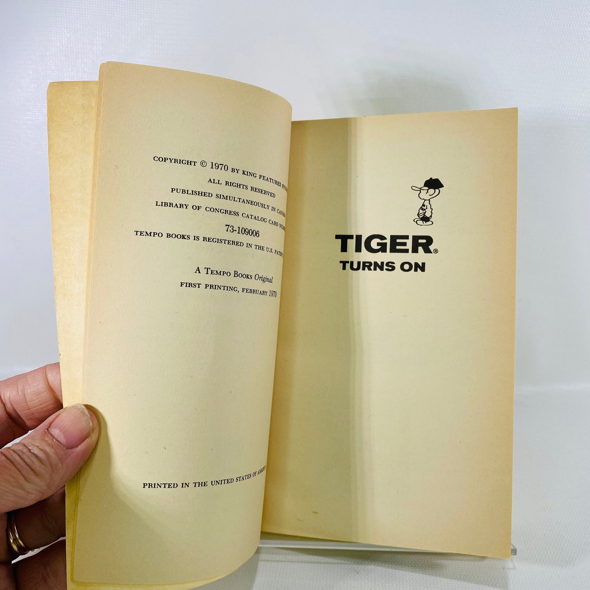Tiger Turns On #2 by Bud Blake 1970 Grosset & Dunlap Vintage Paperback Comic