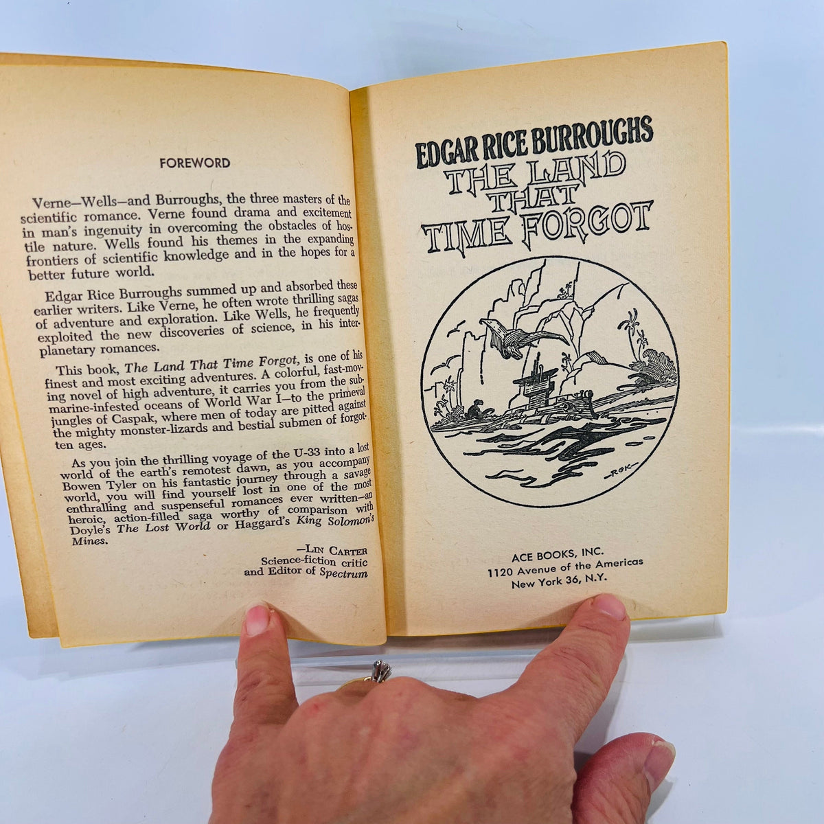 The Land that Time Forgot by Edgar Rice Burroughs F-213 Ace Books Inc.