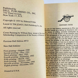 Leo Tolstoy's War and Peace 1966 Dell Publishing Co.