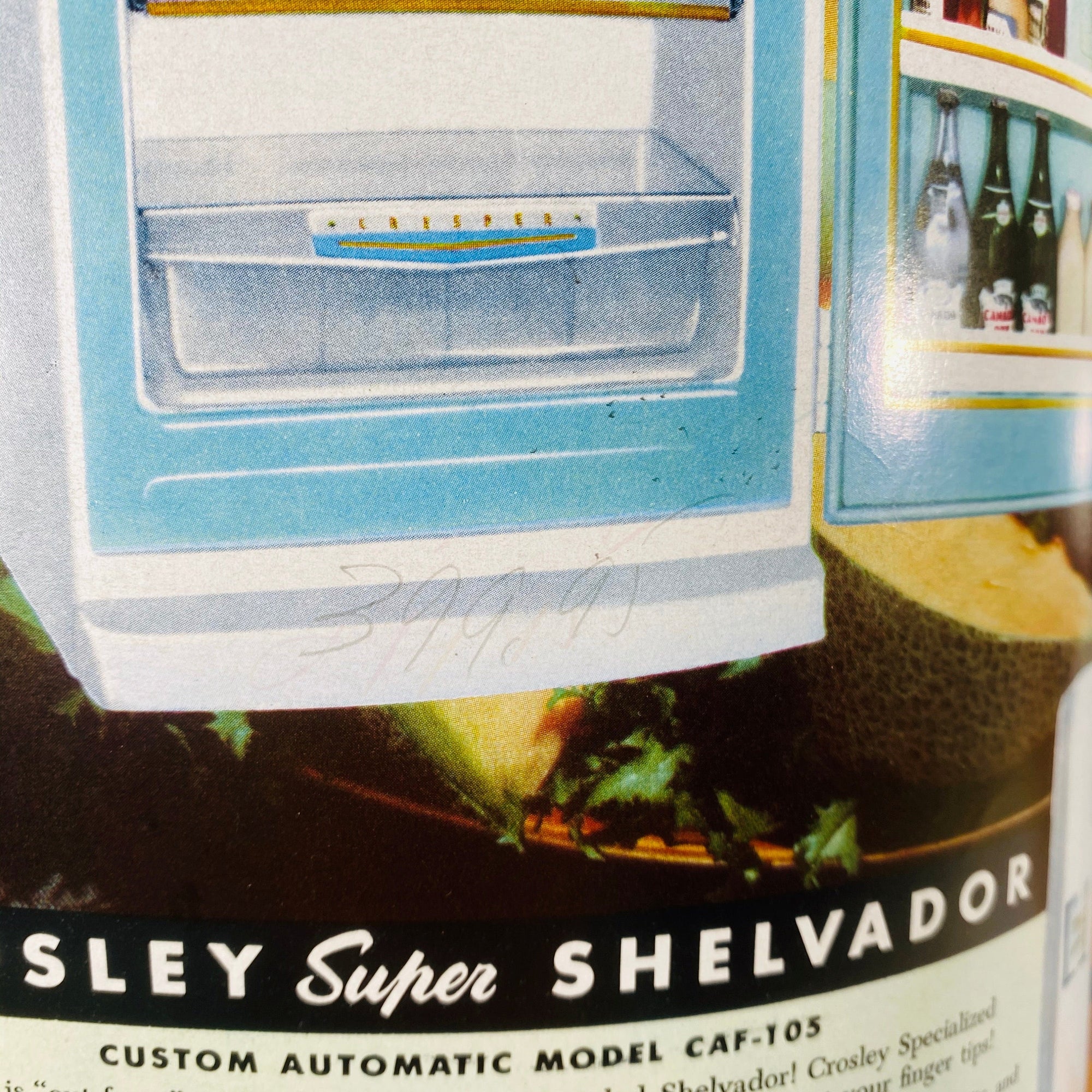 Advertising Pamphlet for Crosby Super Shelvador Refrigerator by The Crosley Appliance and Electronics Division 1953