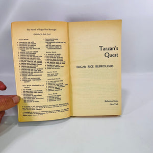 Tarzan's Quest book 19 by Edgar Rice Burroughs 1964 Ballantine Books Paperback Book