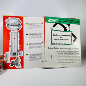 Advertising Pamphlet for Duo-Therm Gas Water Heaters by The Motor Wheel Corp of Lansing Michigan 1948