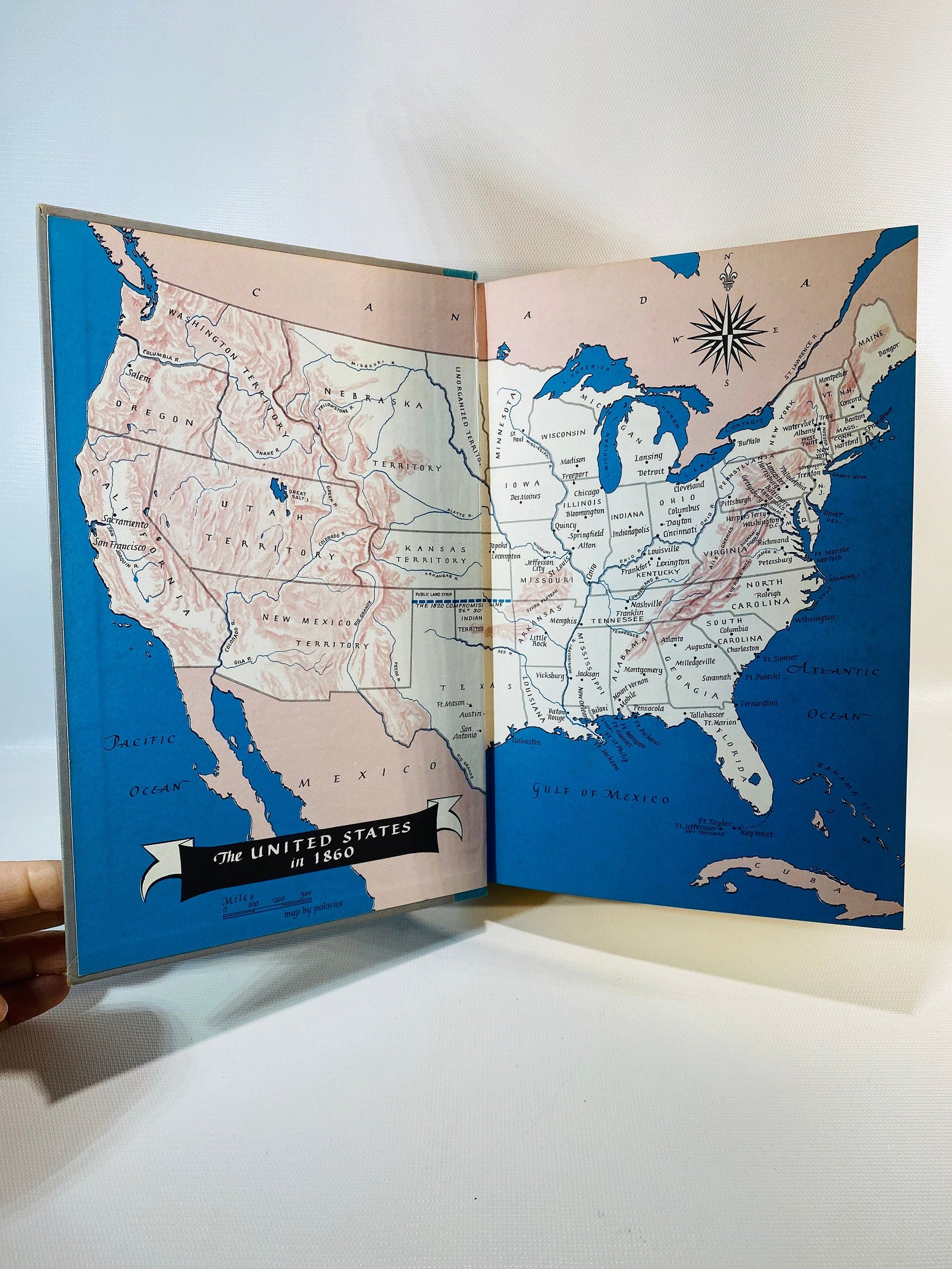 The Coming Fury the Centennial History of the Civil War Vol 1 by Bruce Catton 1961 Vintage Book