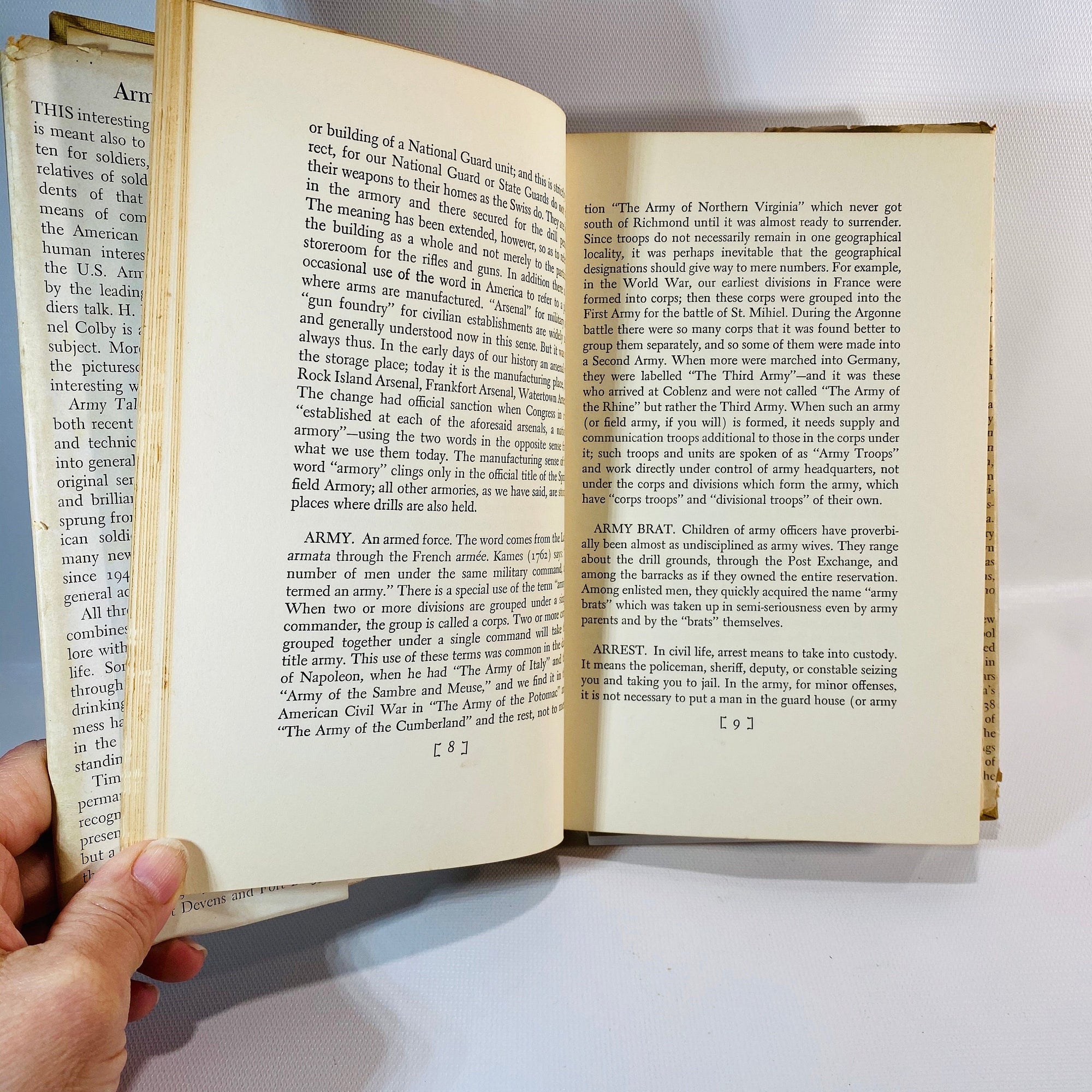 Army Talk by Elbridge Colby 1942 Vintage Book