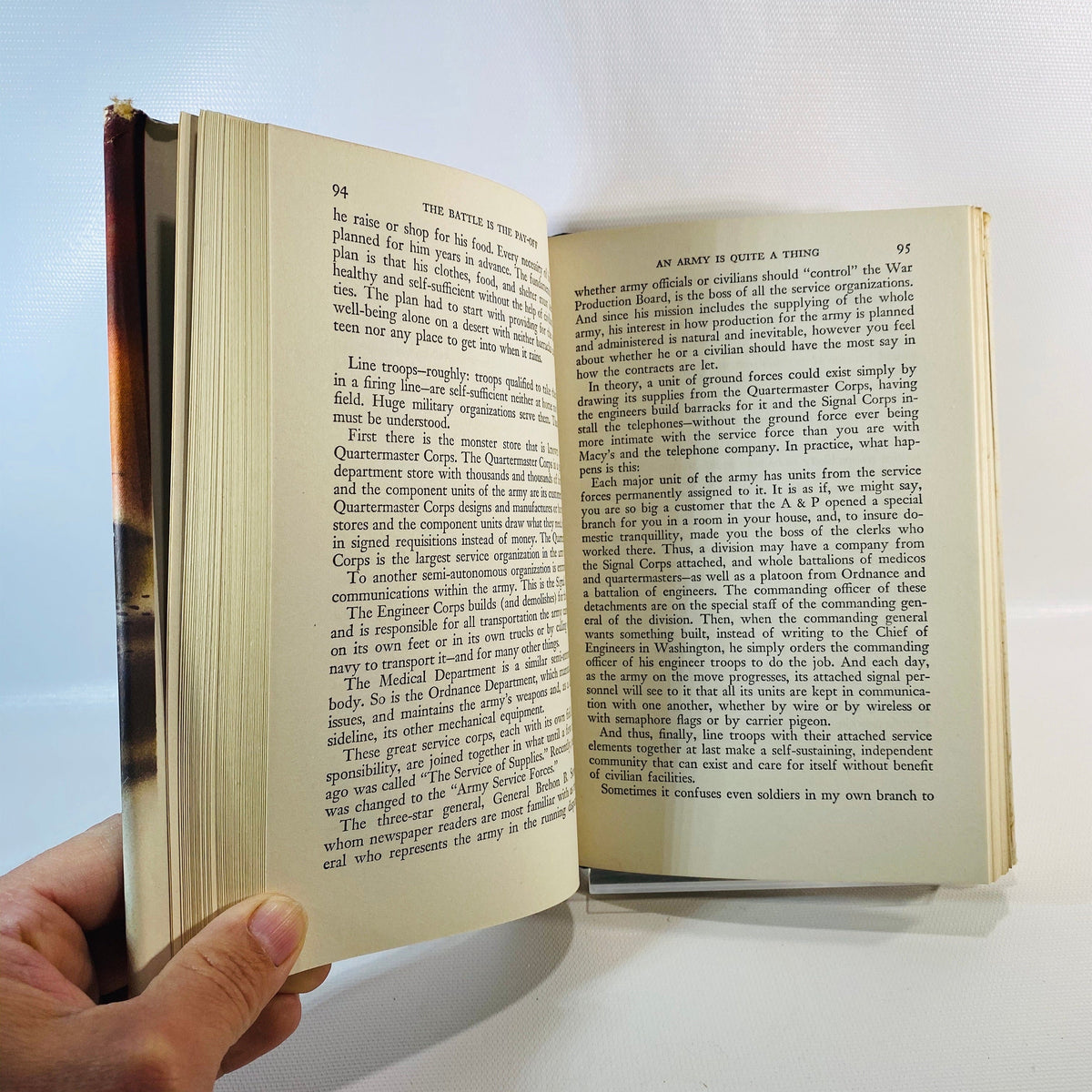 The Battle is the Pay-Off by Captain Ralph Ingersoll 1943 Vintage Book