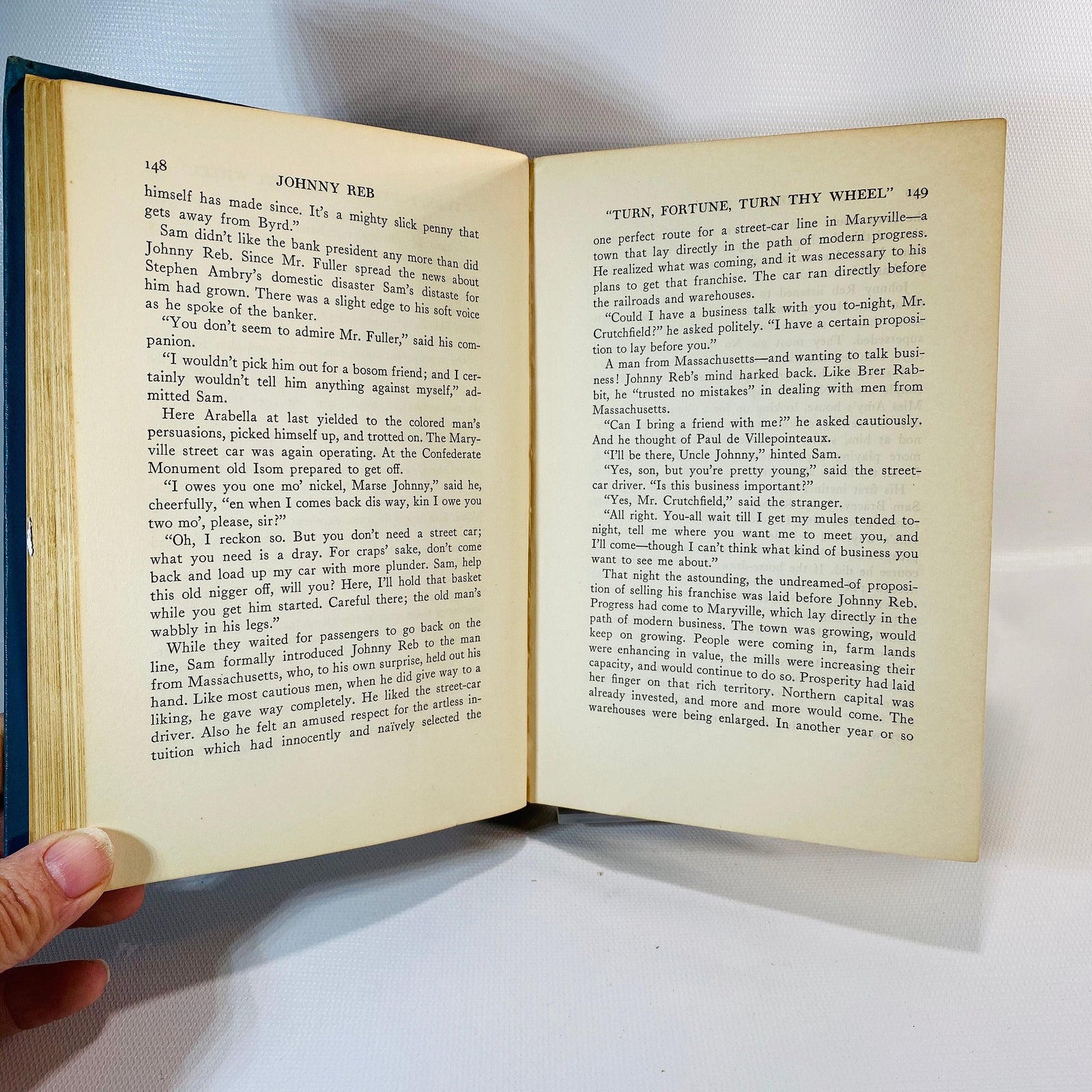 Johnny Reb by Marie Conway Oemler 1929 First Edition Vintage Book