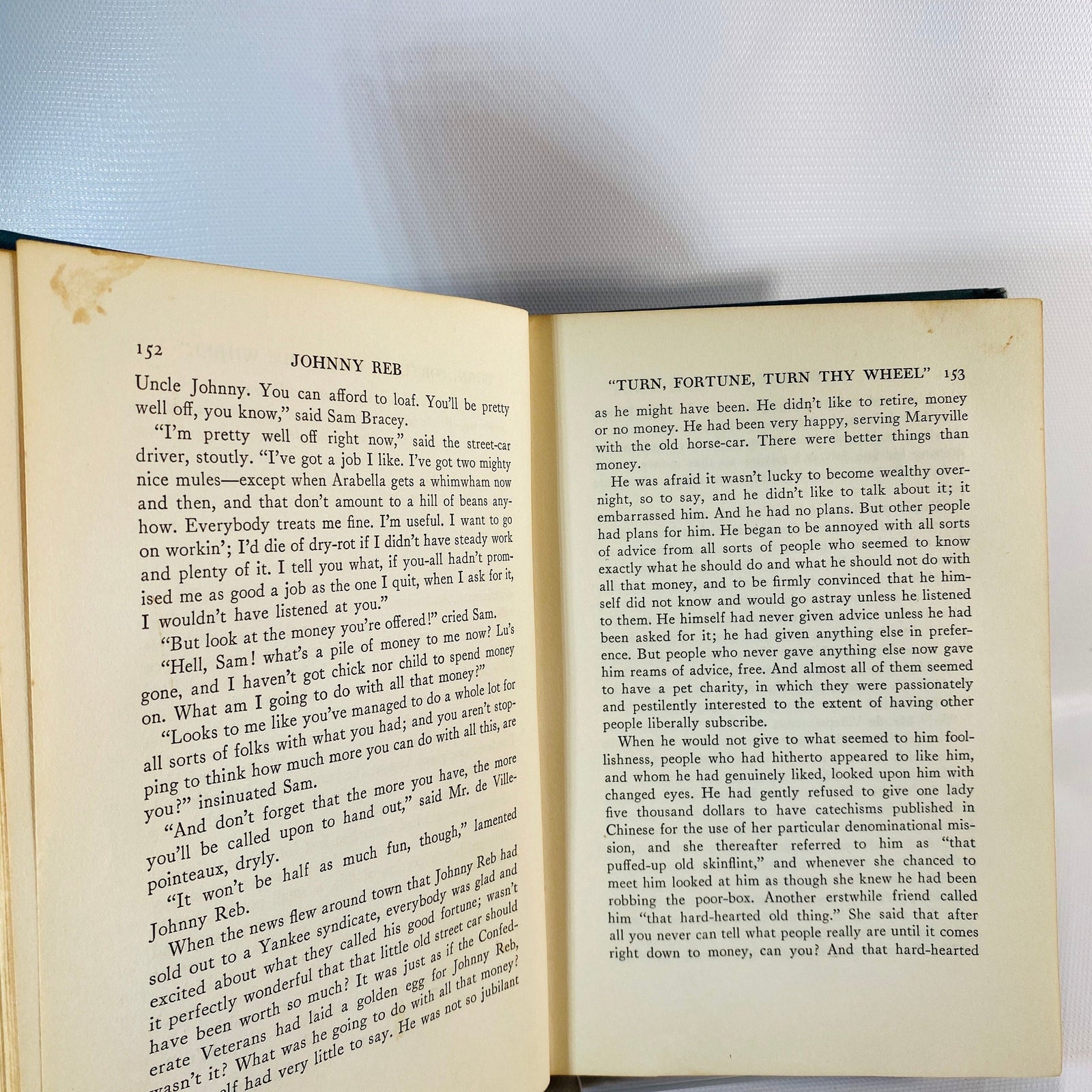 Johnny Reb by Marie Conway Oemler 1929 First Edition Vintage Book