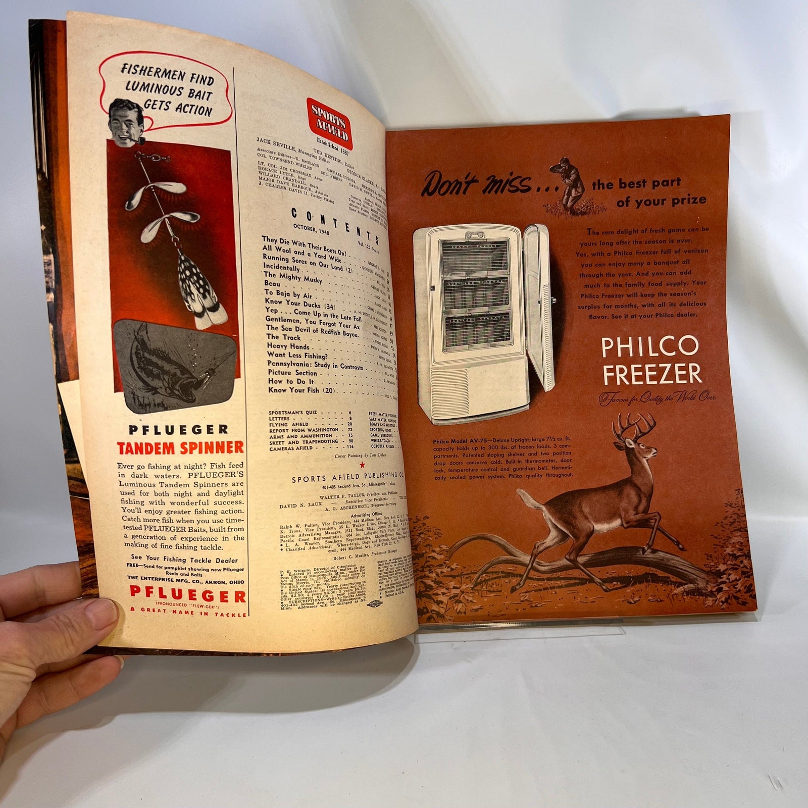 Sports AFeild October 1948 Vol. 120 No.4 Vintage Magazine