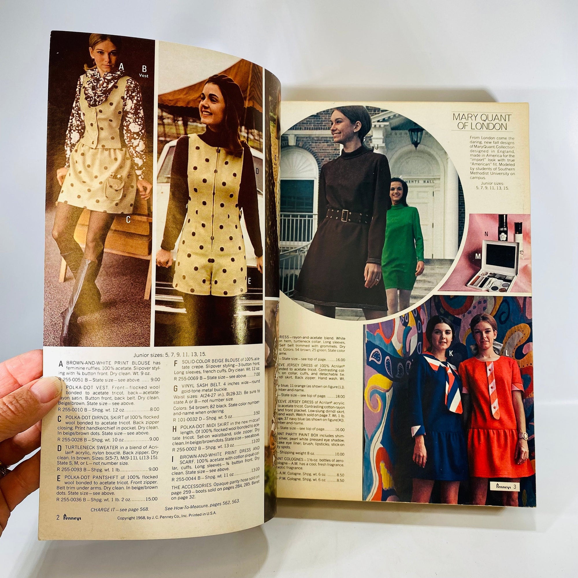 Penneys Catalogue Fall & Winter 1968 Vnt Advertising Mid Mod Clothes