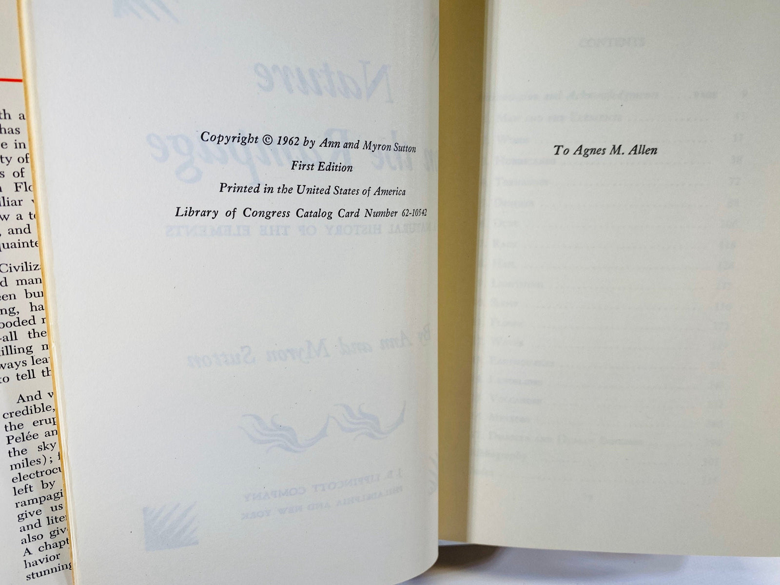 Nature on the Rampage by Ann and Myron Sutton 1962 First Edition Vintage Book