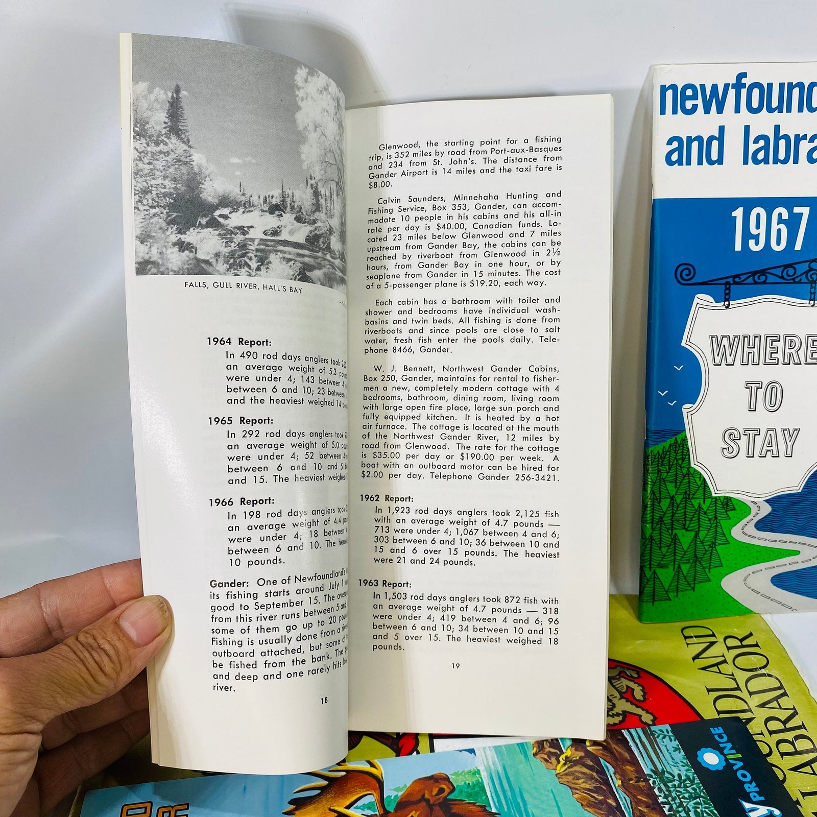 Vintage Newfoundland and Labrador Canada Vacation Planning Pack from 1966-67 Maps & Fishing Guides Vintage Book