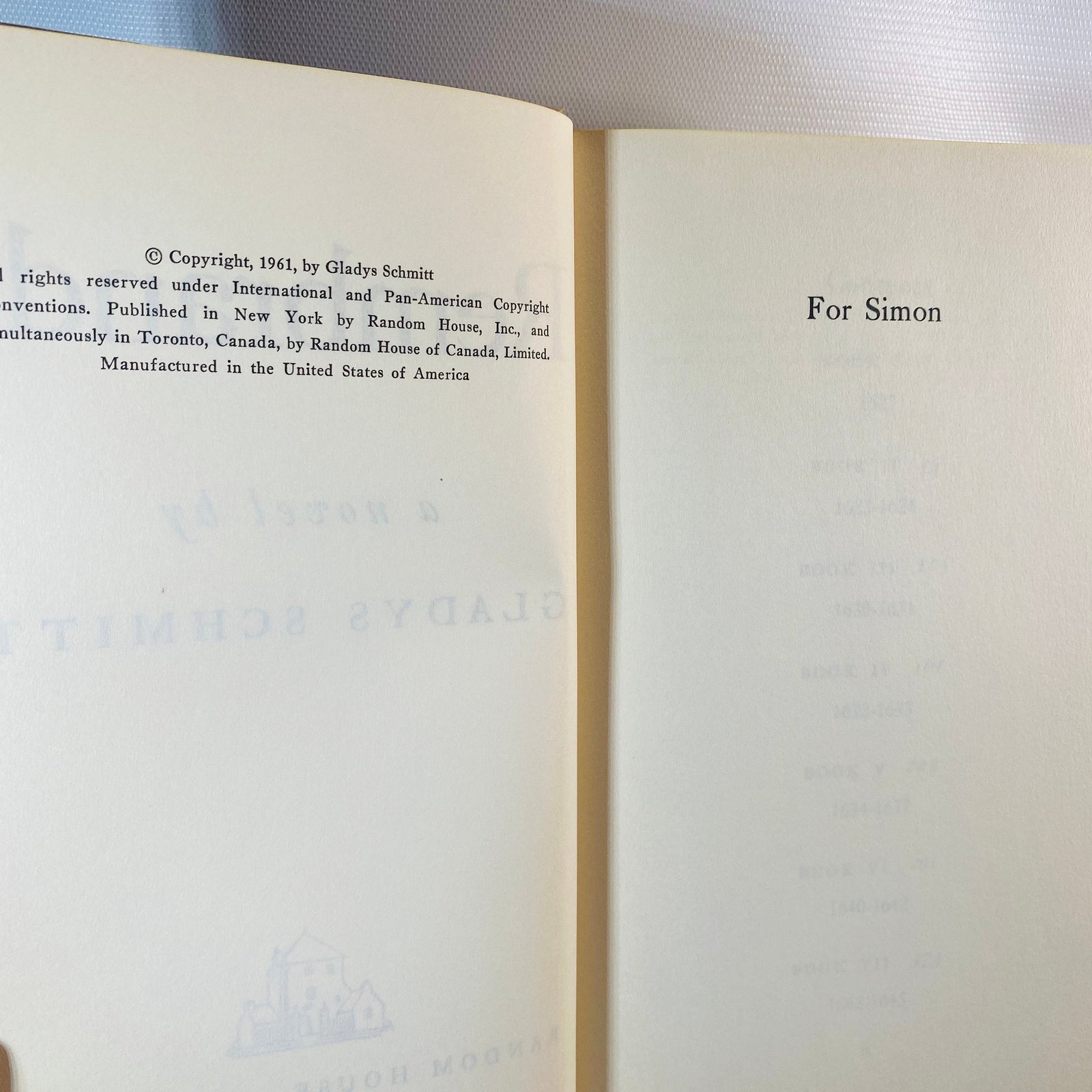 Rembrandt A Novel by Gladys Schmitt 1961