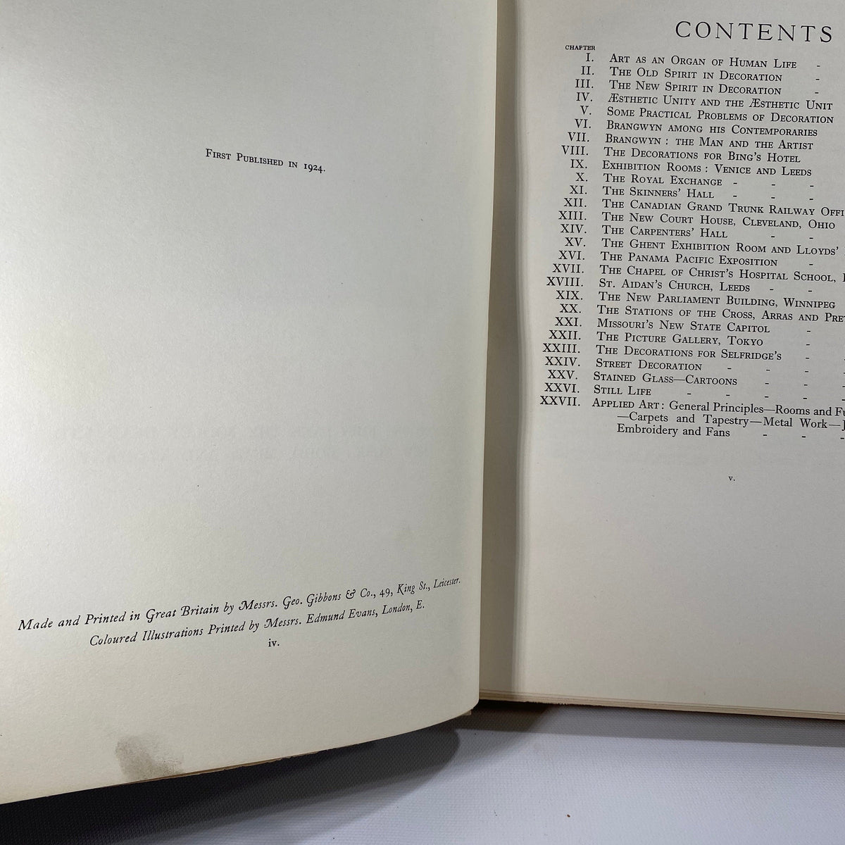 The Decorative Art of Frank Brangwyn by Herbert Furst 1924 First Edition