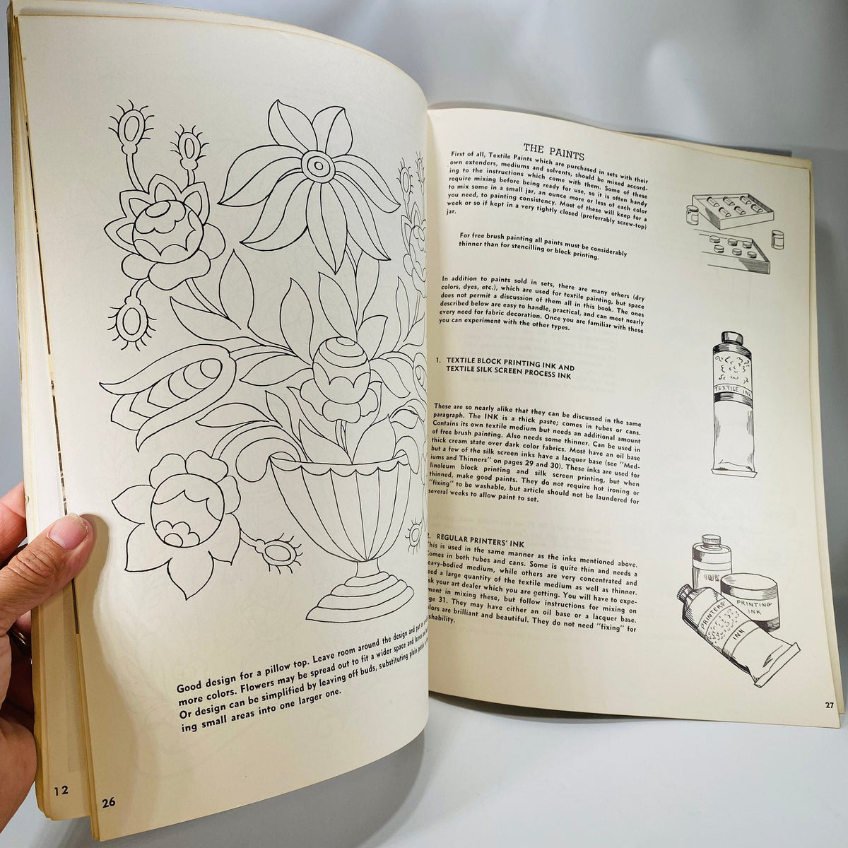 How to Paint on Textiles by Marion Van Zant 1950 published by Walter Foster