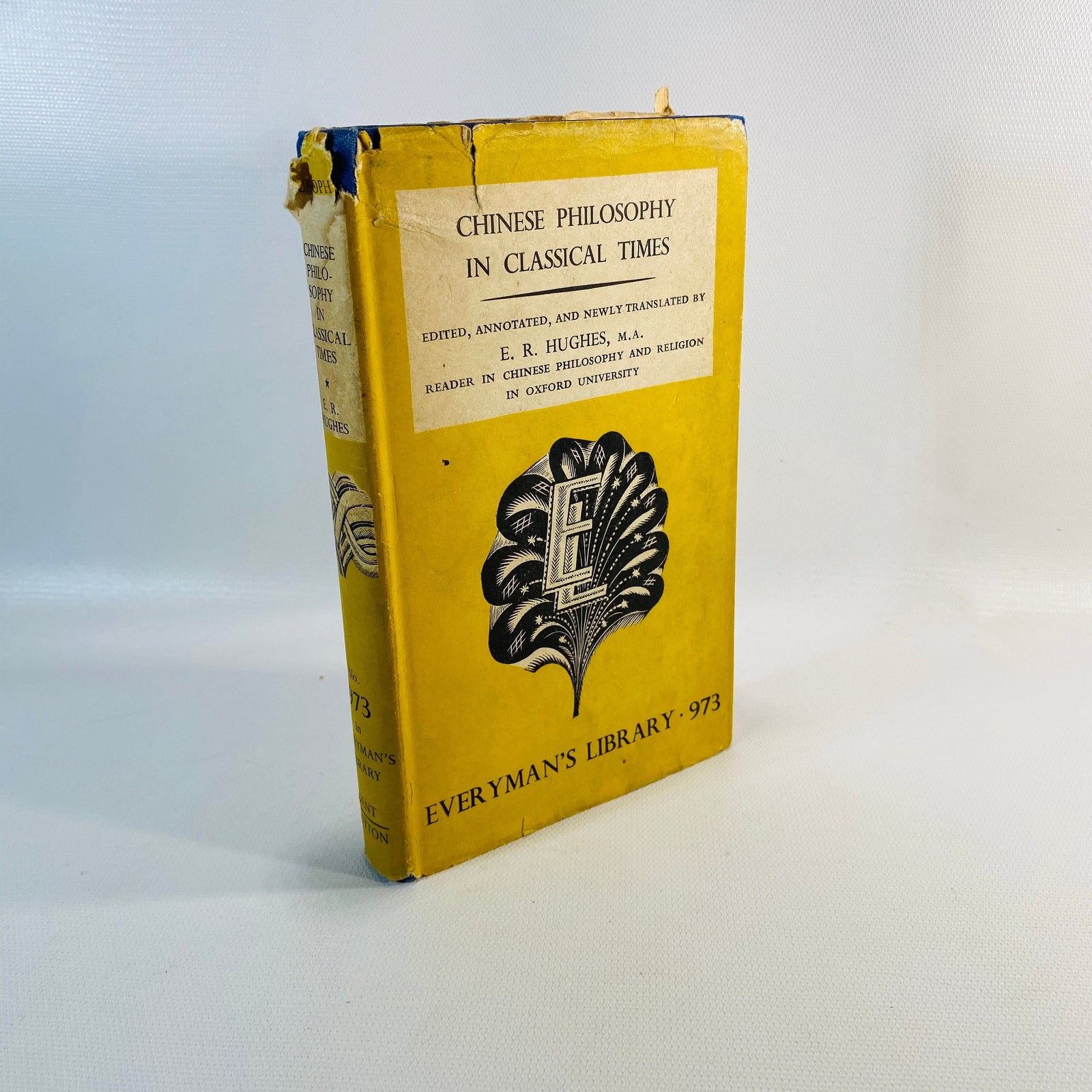 Chinese Philosophy in Classical Times by E.R. Hughes Everyman's Library 1950 Vintage Book