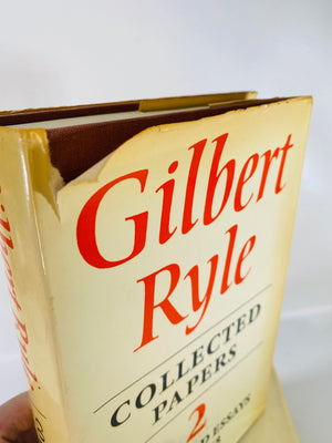 Gilbert Ryle Collected Papers Volume One: Critical essays and Volume Two Collected Essays 1971 Barnes & Noble Vintage Book