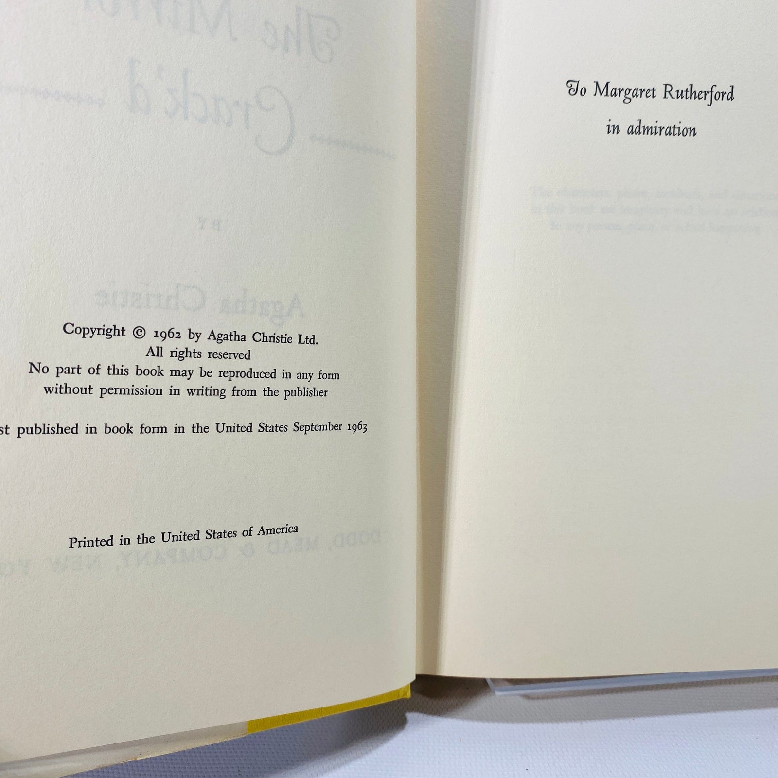 The Mirror Crack'd by Agatha Christie 1962 Vintage Book