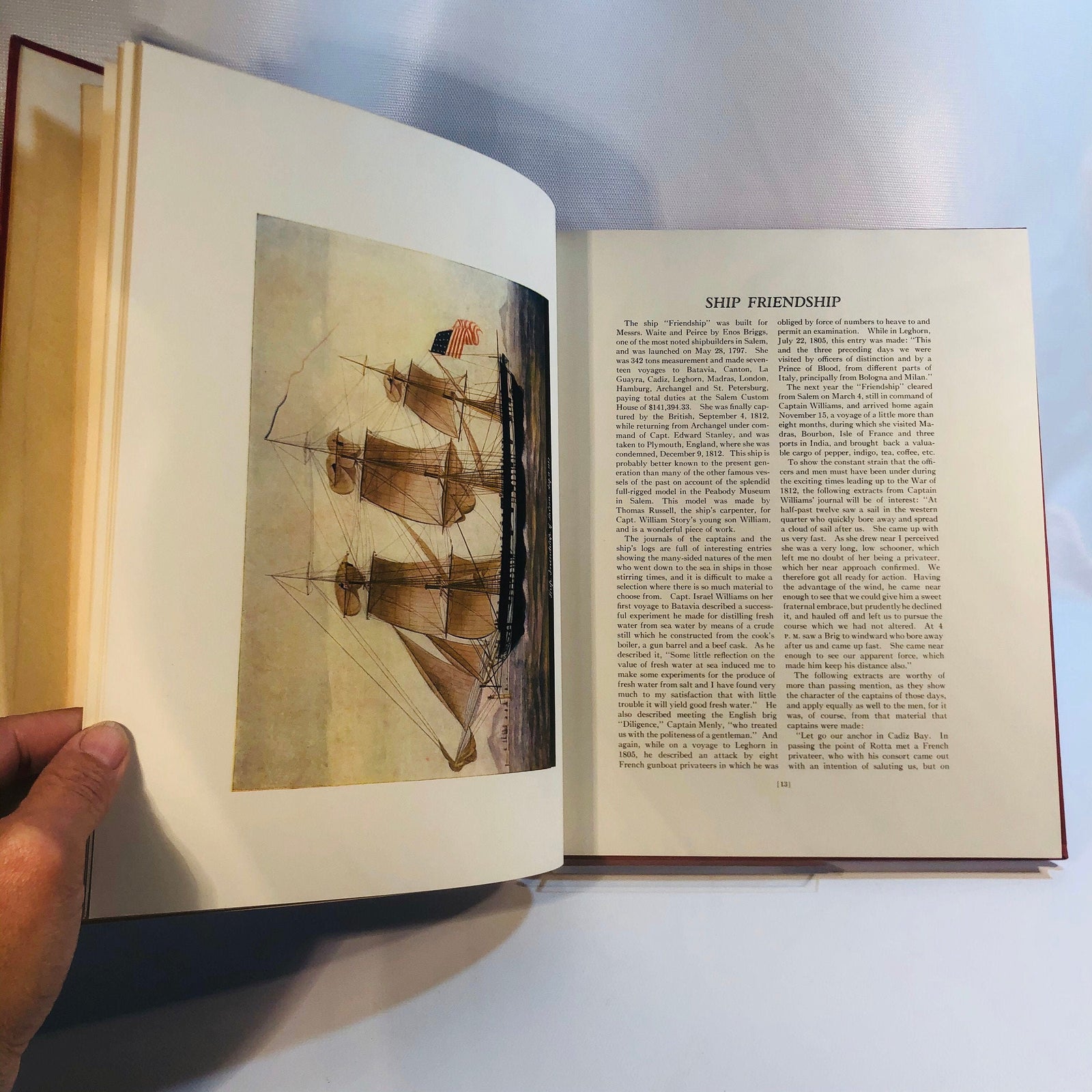 Old-Ships of Salem by the Essex Institute 1925 Vintage Navel Book