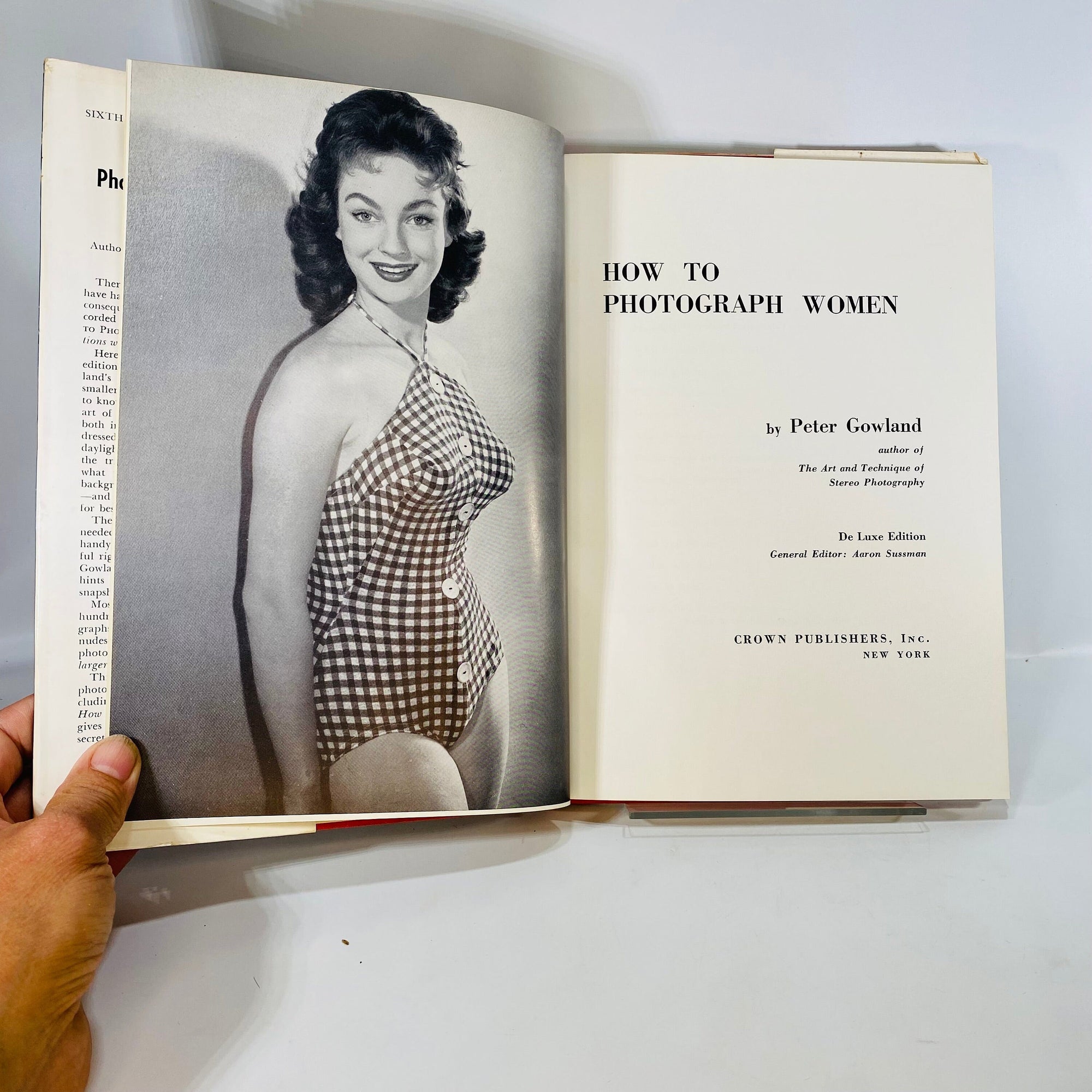 How to Photograph Woman A Book by Peter Gowland 1965 Crown Publishing Vintage Book