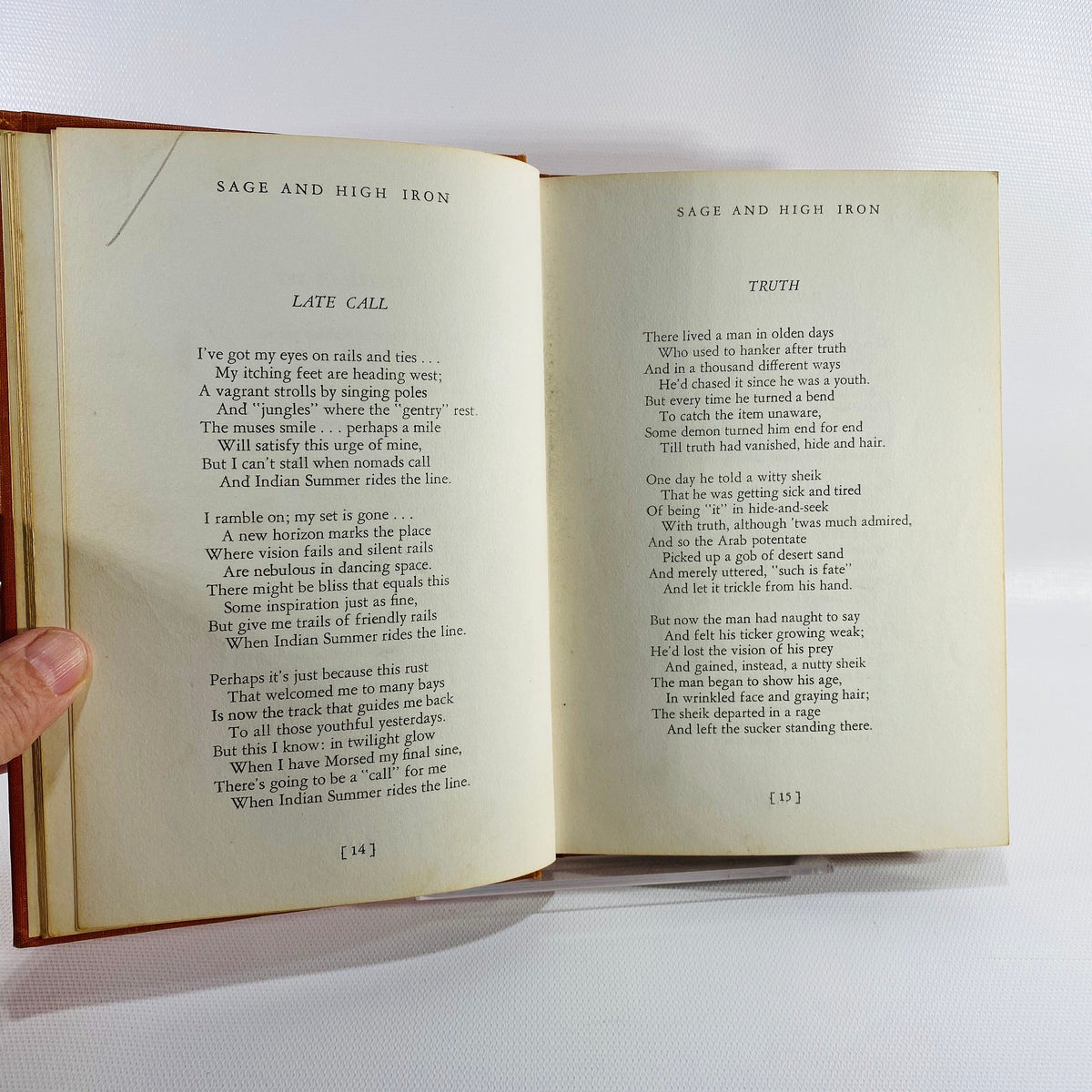 Sage and High Iron by Charles D. Dulin 1951 A Book of Railroad Poems Vintage Book