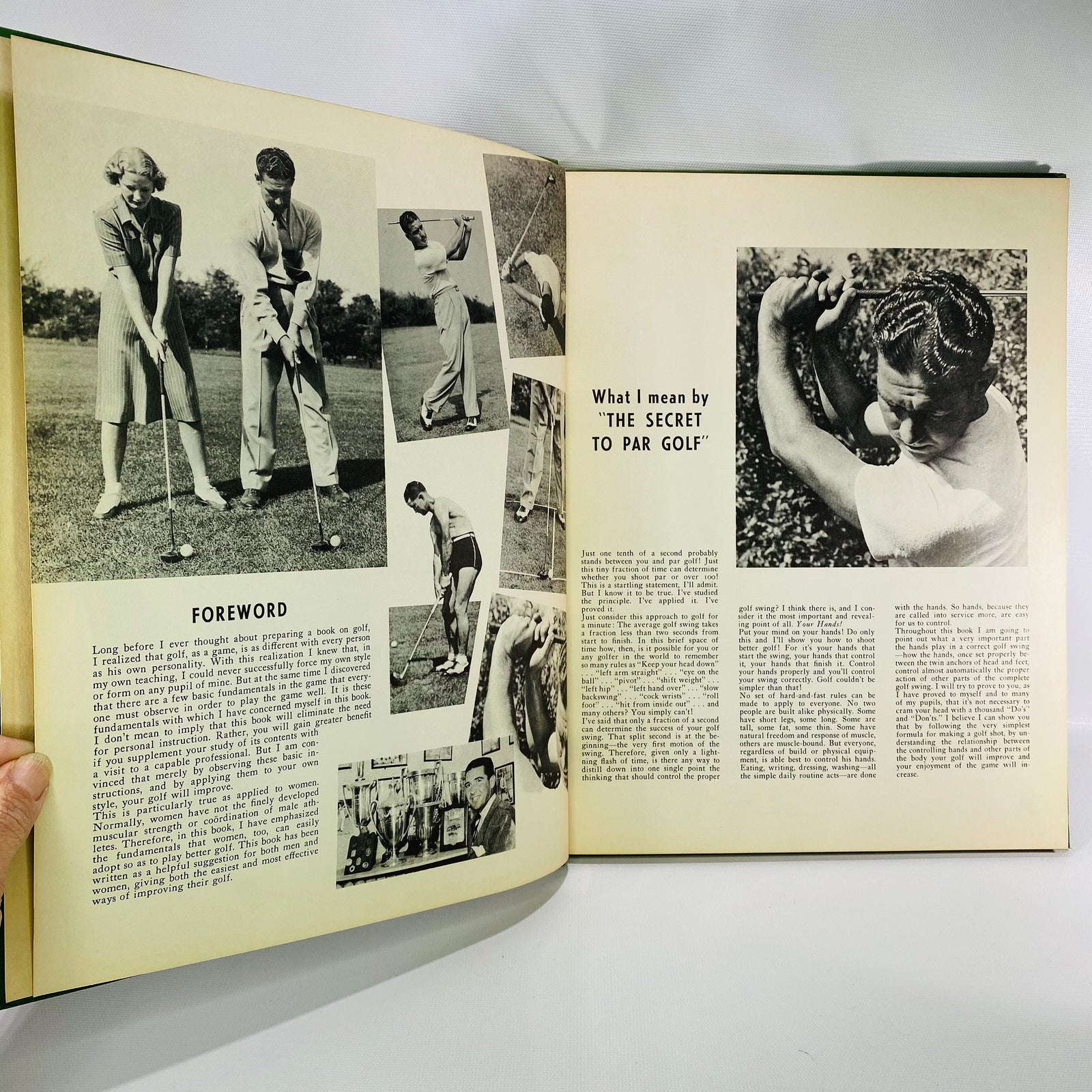 The Secret to Par Golf by Dick Metz 1940 MacMillan Company Vintage Book