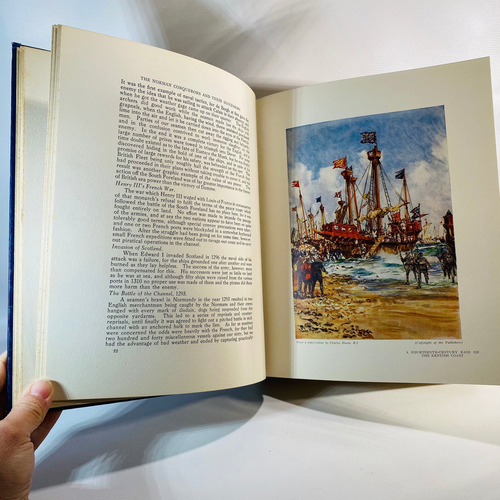 The Sea its History and Romance by Frank C. Bowen Halton & Truscott Smith, 1924-1926 Vintage Book