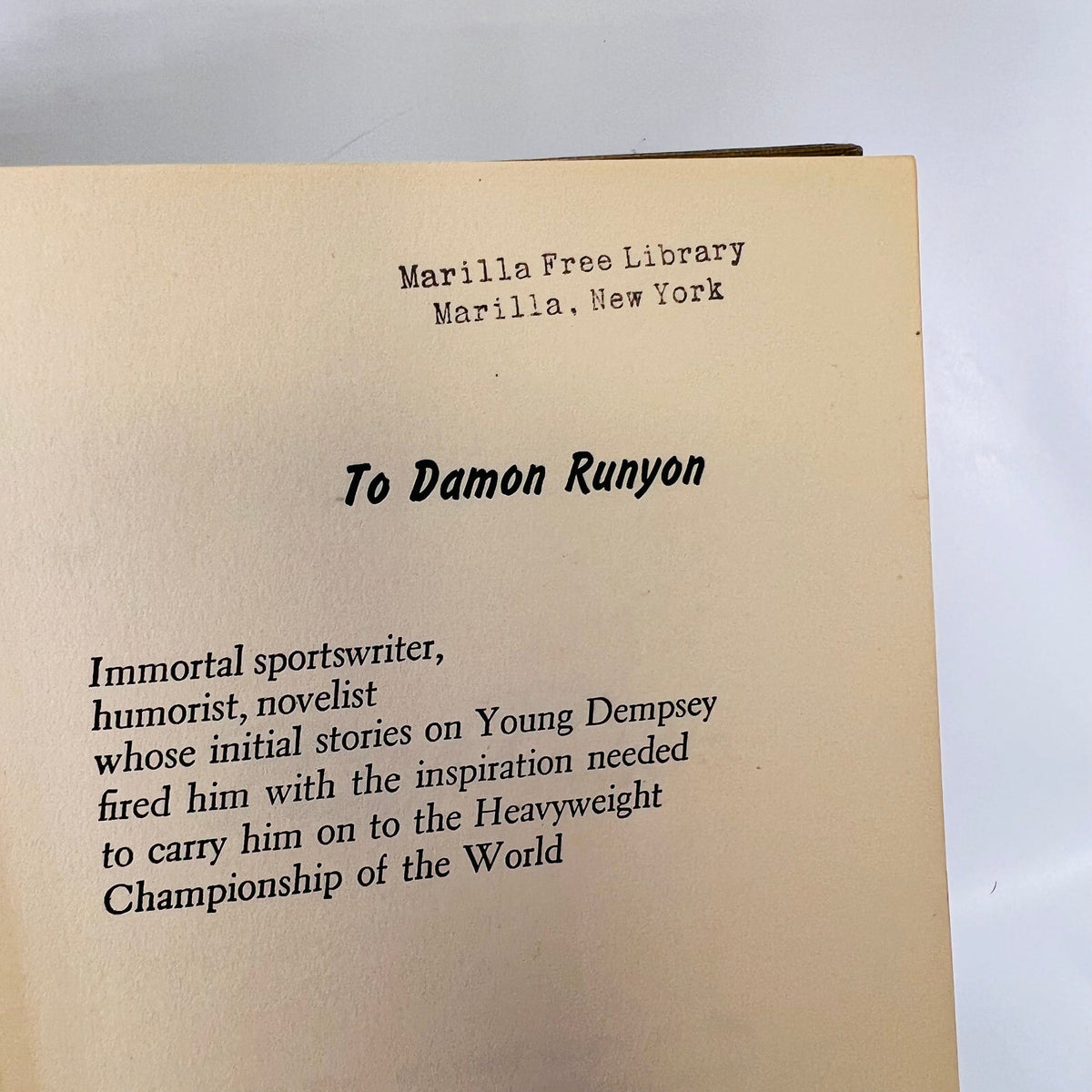 The Jack Dempsey Story by Gene Schoor 1954 Julian Messner,Inc Vintage Book