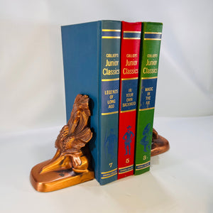 Pair of Pine Cone on Tree Branch Bookends Vintage Stamped PMC 86