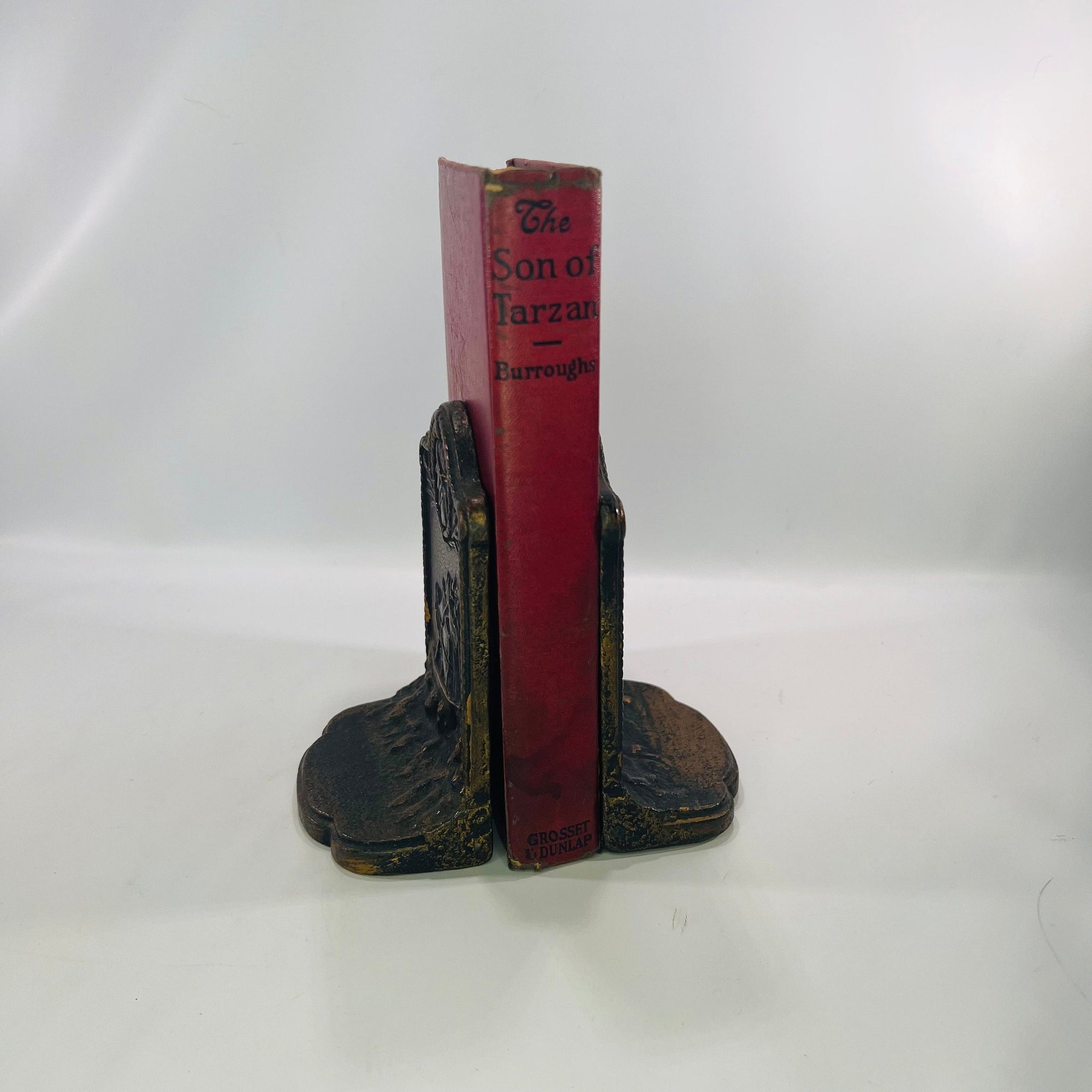 Pair of Vintage Ship with Sailor Vintage Cast Bookends
