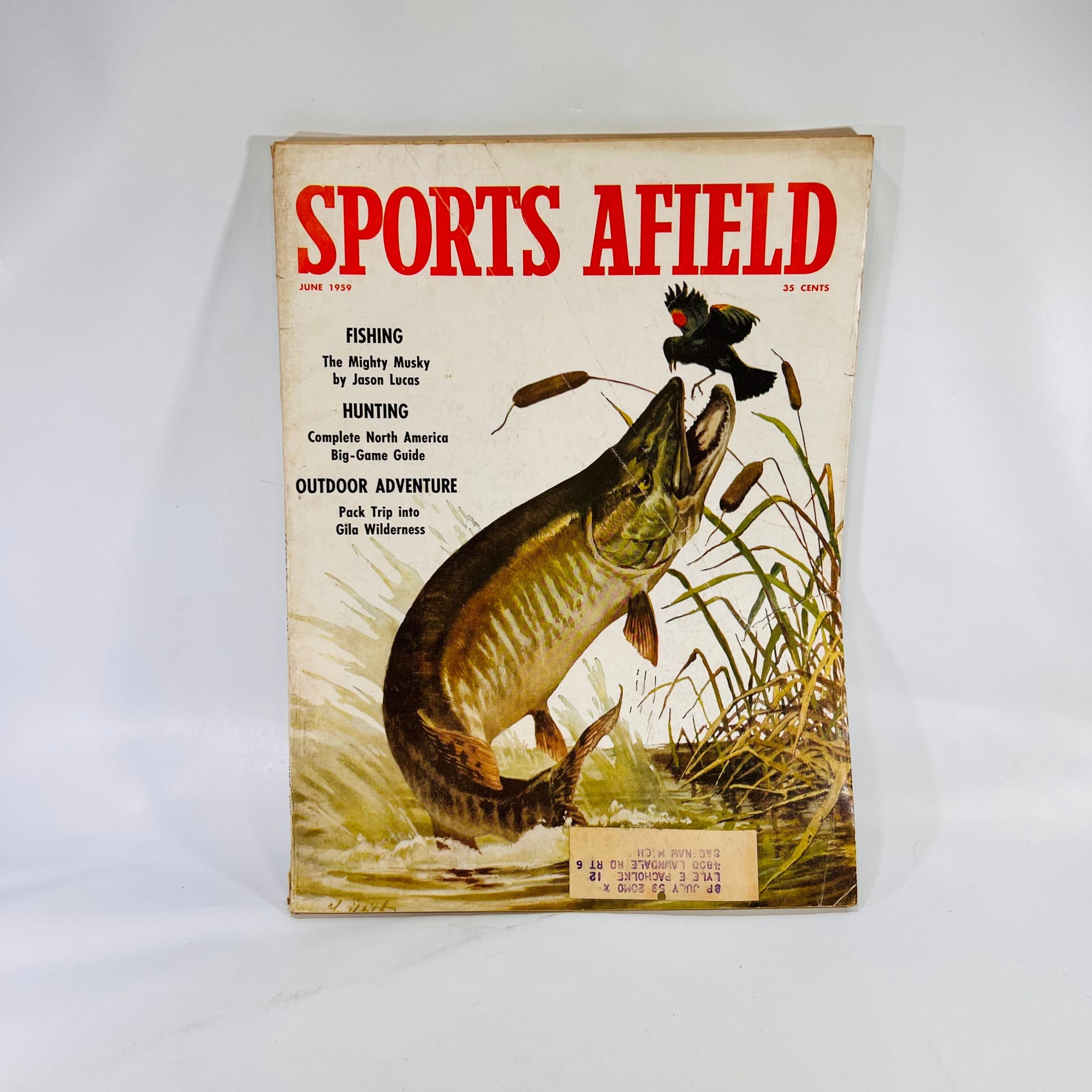 Sports Afield Vintage Outdoor Magazine June 1959 Vol 141  No. 6 The Hearst Corp.