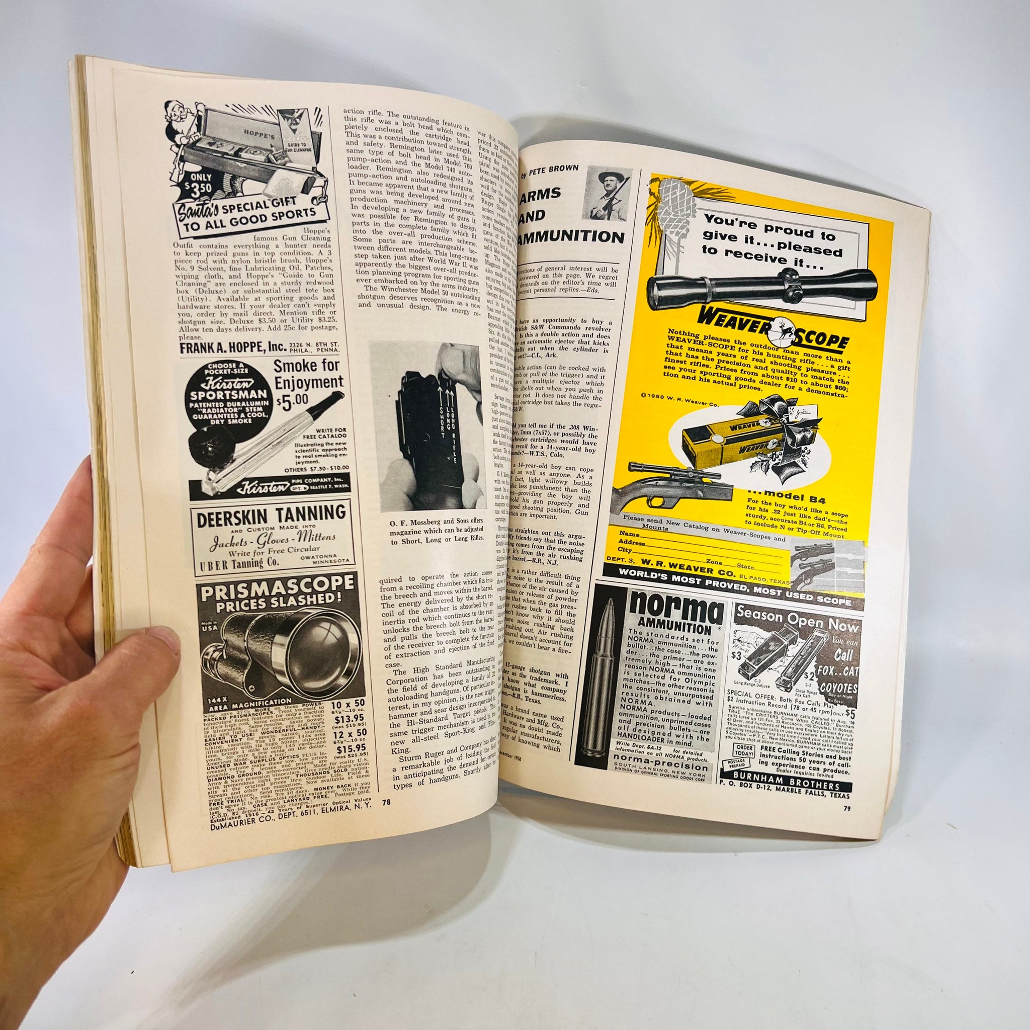 Vintage Sports Afield Magazine August 1956 hunting fishing book catalog 50s  vtg