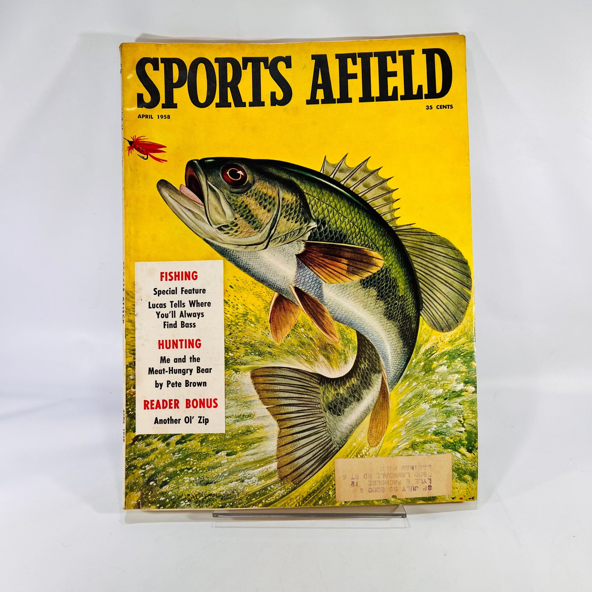 Sports Afield Vintage Magazine April 1958 Volume 139 Number 4 Hearst Corp. Hunting Fishing Advertising