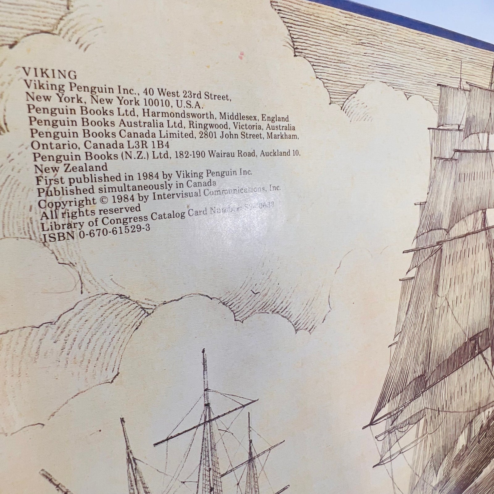 Sailing Ships by Ron van der Meer 6 Three Dimensional Illustration of Sailing Ships 1984 Viking Penguin Inc