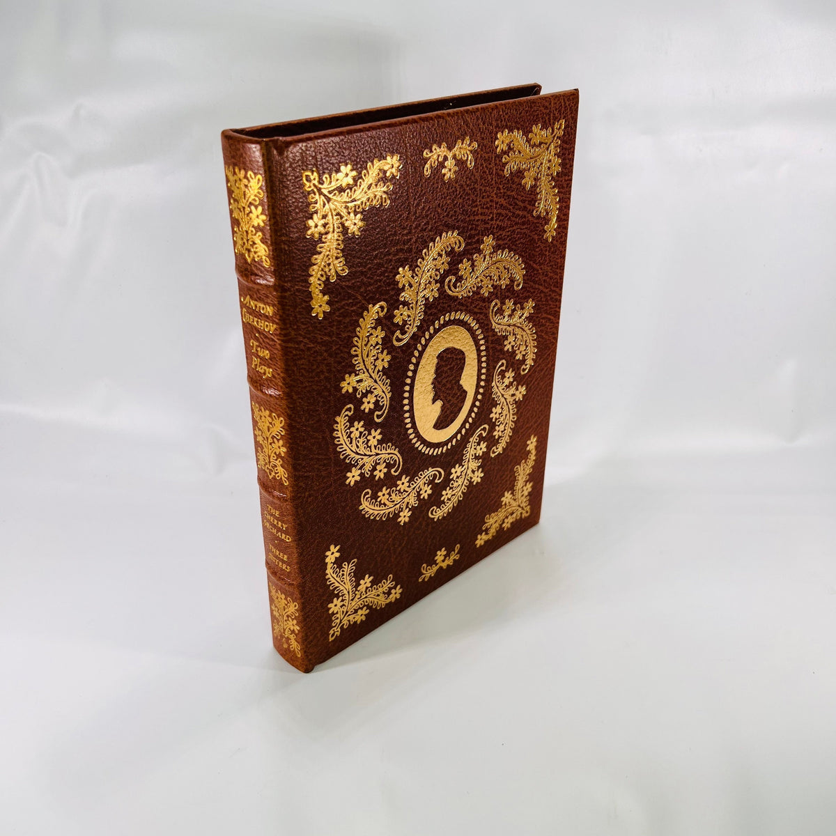 Anton Chekhov Two Plays The Cherry Orchard Three Sisters 1977 Vintage Easton Press Leather Bound Book Gold Gilt Pages