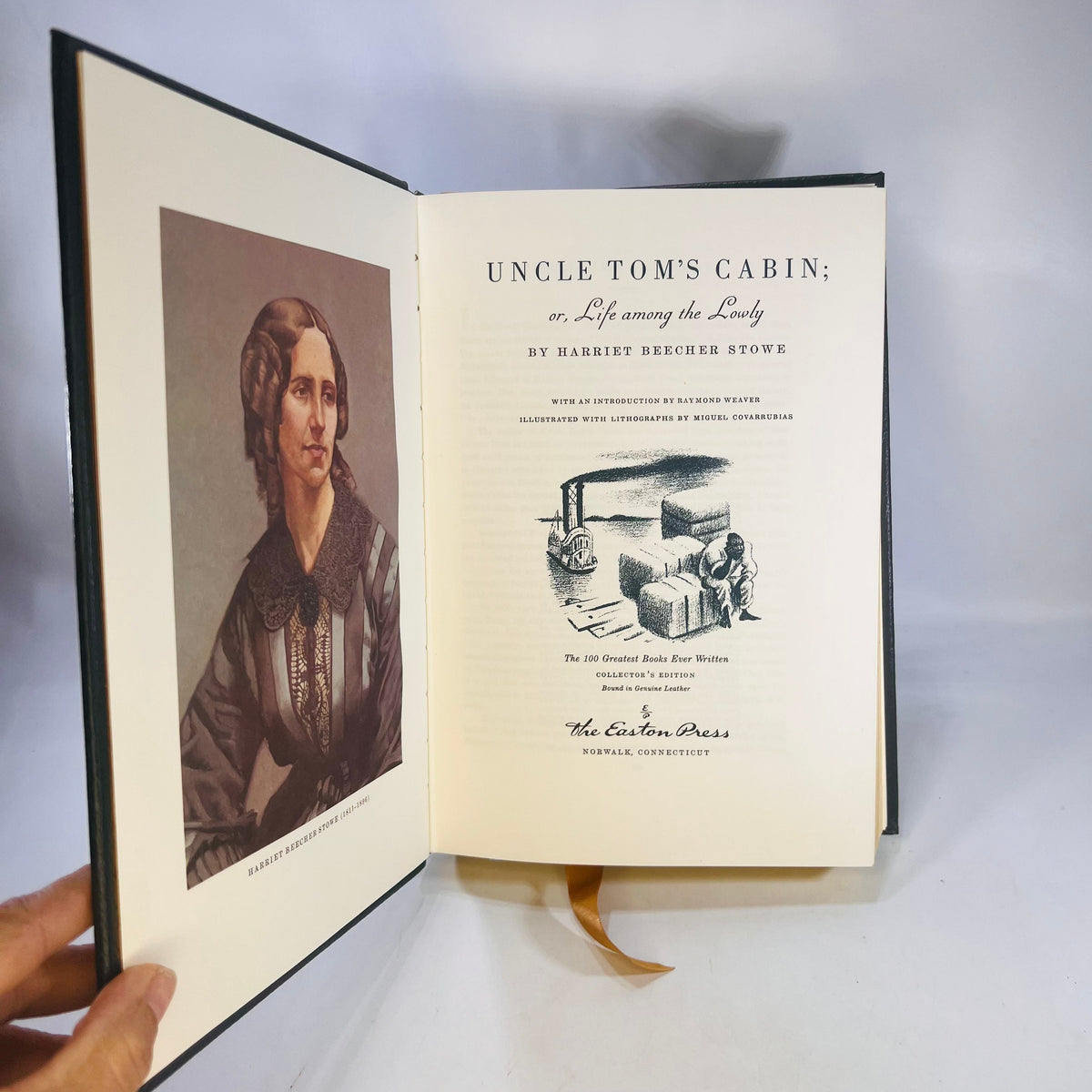 Uncle Tom's Cabin or Life Among the Lowly by Harriet Beecher Stowe Easton Press part of the 100 Greatest Books