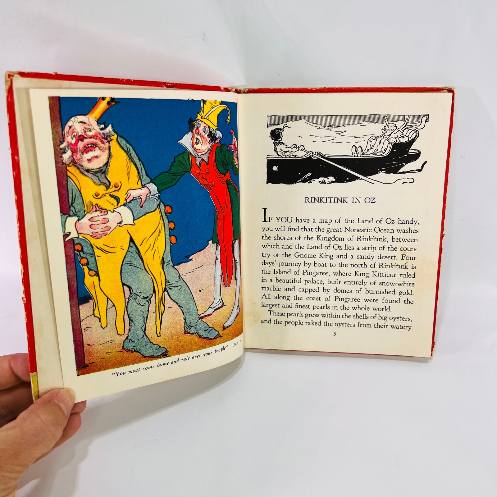 Rinkitink in Oz Junior Edition by L. Frank Baum illustrated by John Neill 1939 Rand McNally & Company Vintage Wizard of Oz Childrens Book