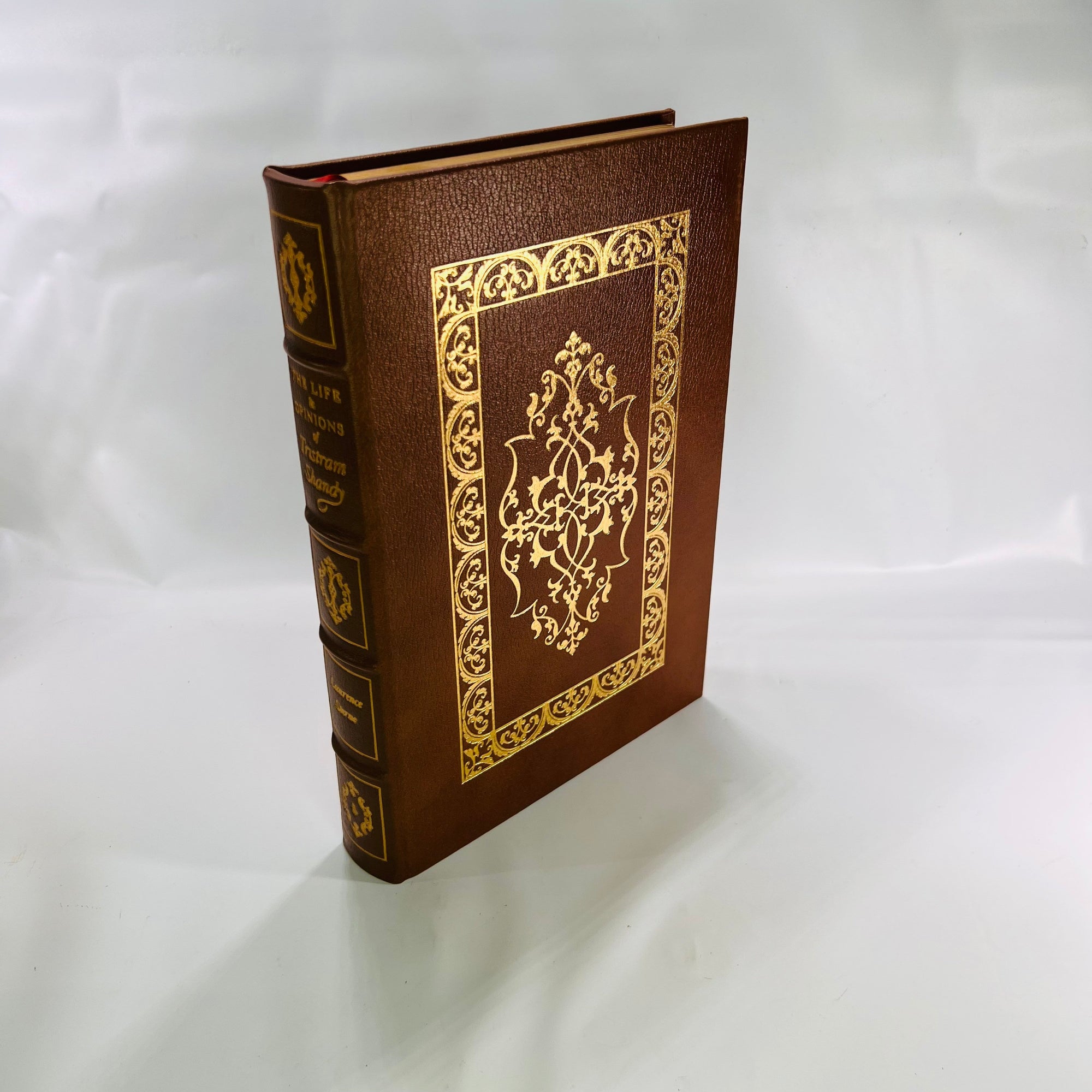 Life and Opinions of Tristram Shandy Gentleman by Laurence Sterne 1980 Vintage Classic Easton Press 100 Greatest Books Leather bound Book