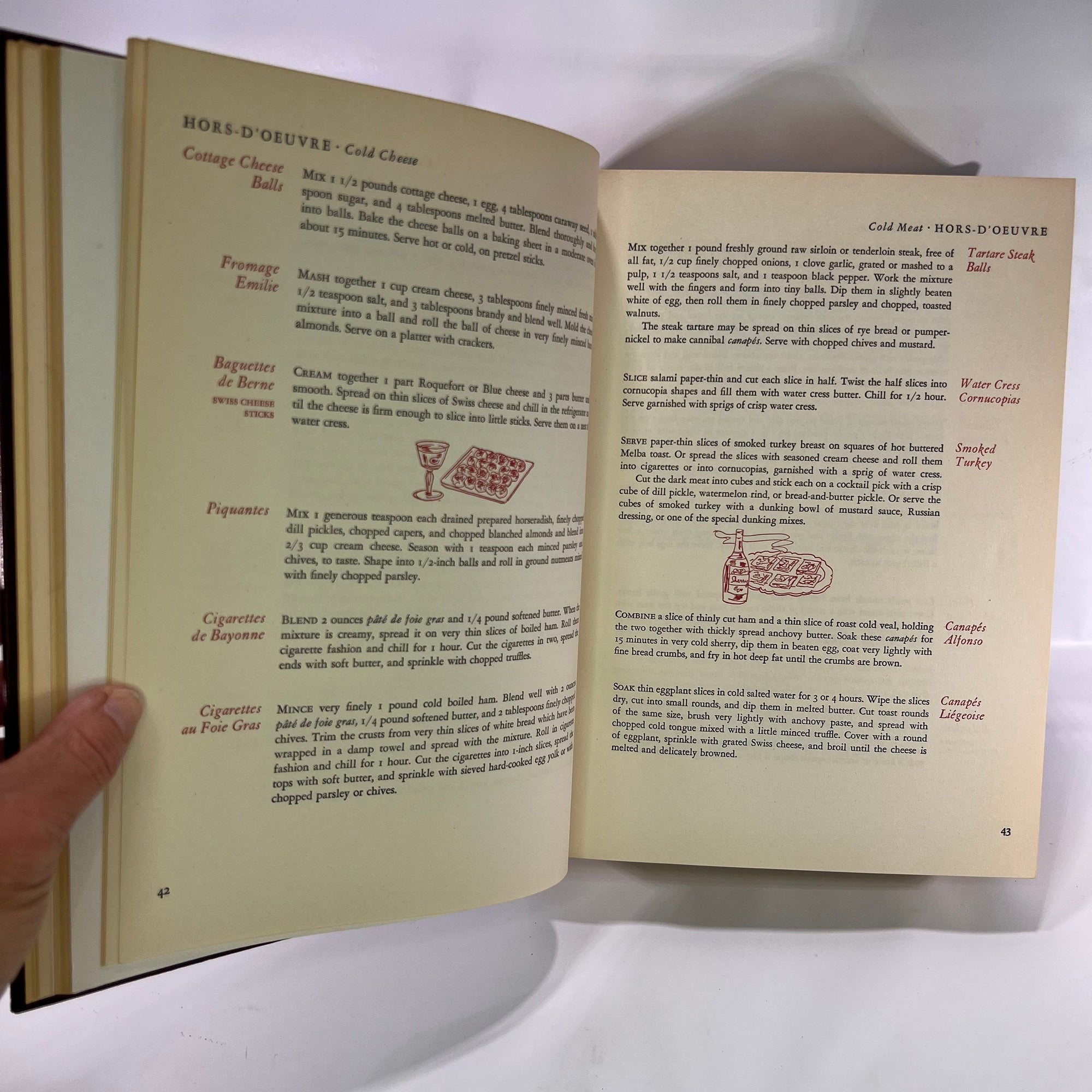 The Gourmet Cook Book edited by Gourmet the Magazine of Good Living  1953 Vintage Recipes Cooking Book