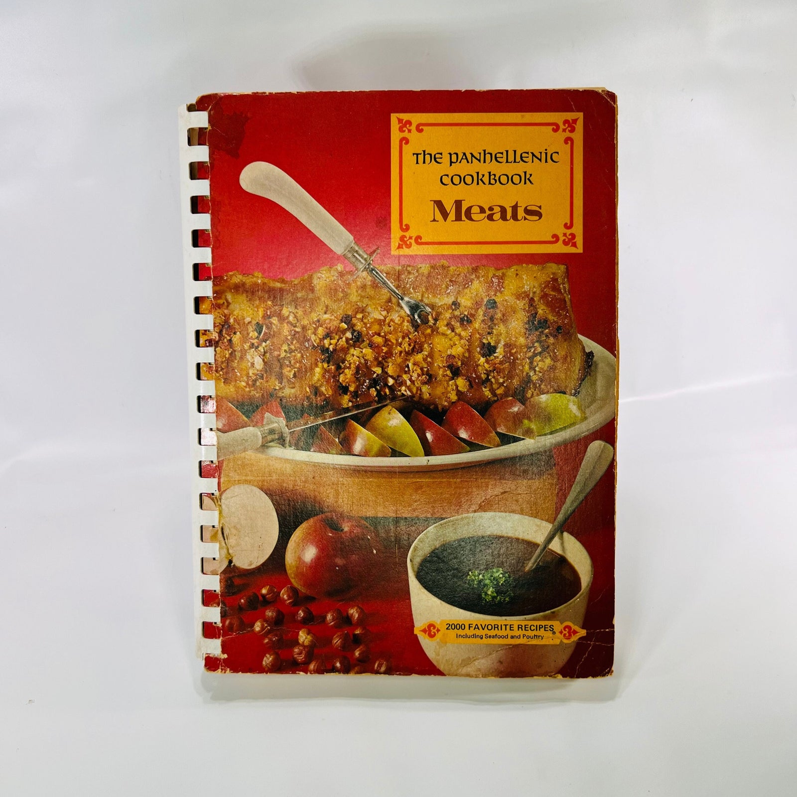The Panhellenic Cookbook Meats recipes from Sorority members & the Montgomery Panhellenic 1968 with recipes found inside